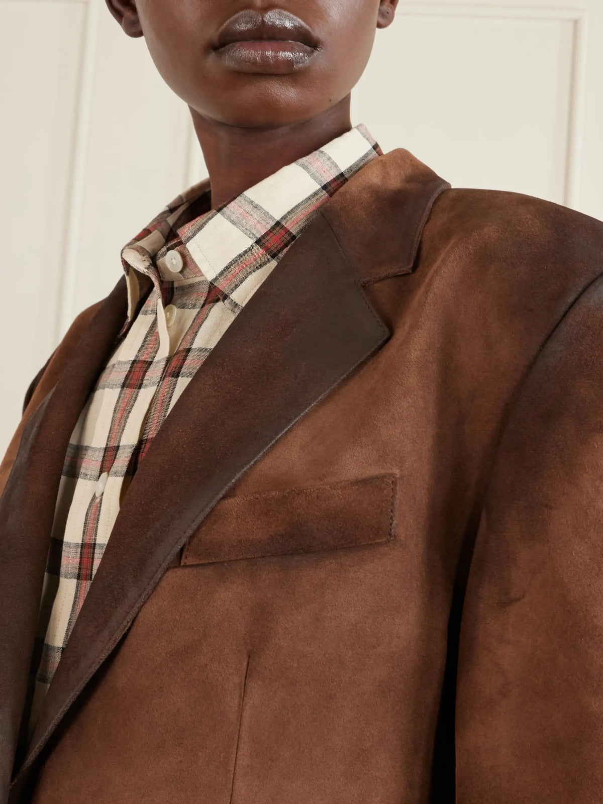 Acne Studios Distressed Suede Blazer