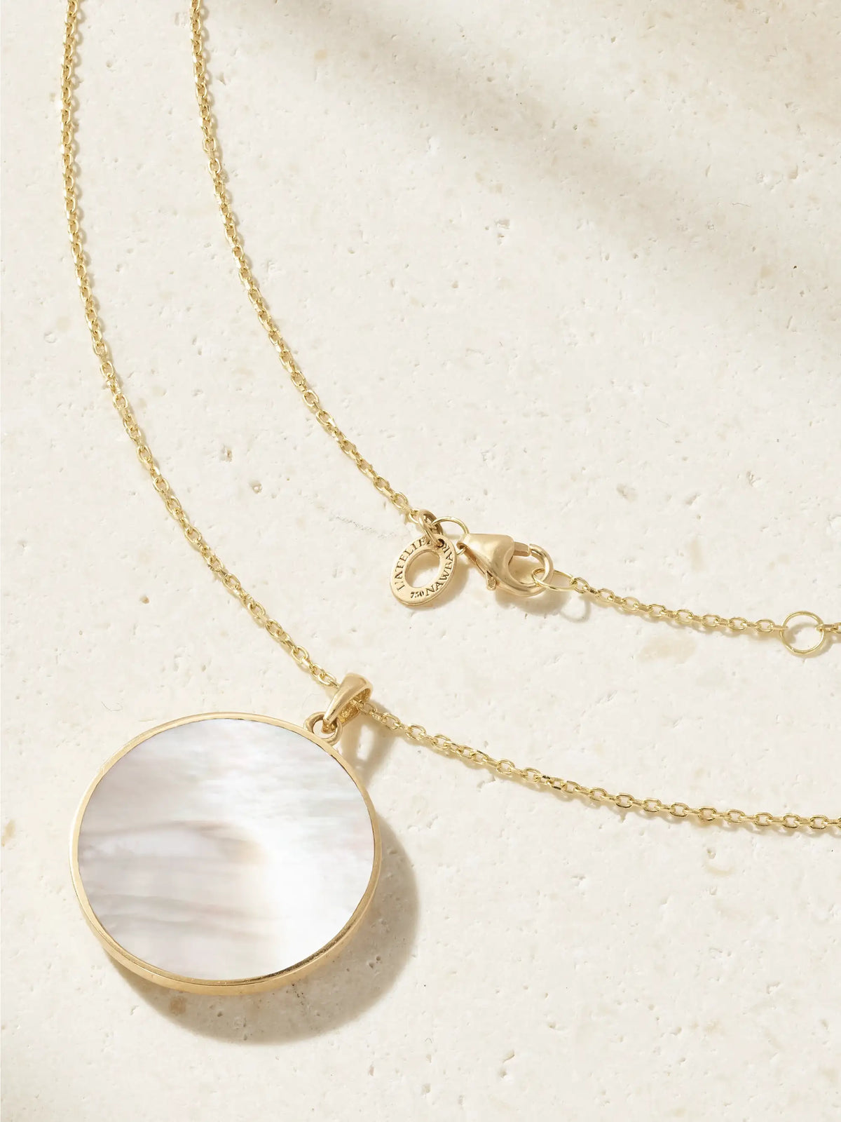 Let There Be Light 18-karat Gold, Diamond And Mother-of-pearl Necklace
