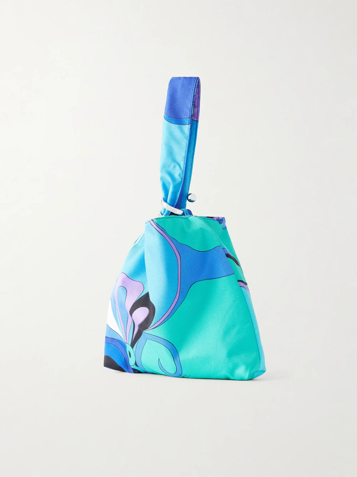 Emilio Printed Silk Twill Clutch Bag