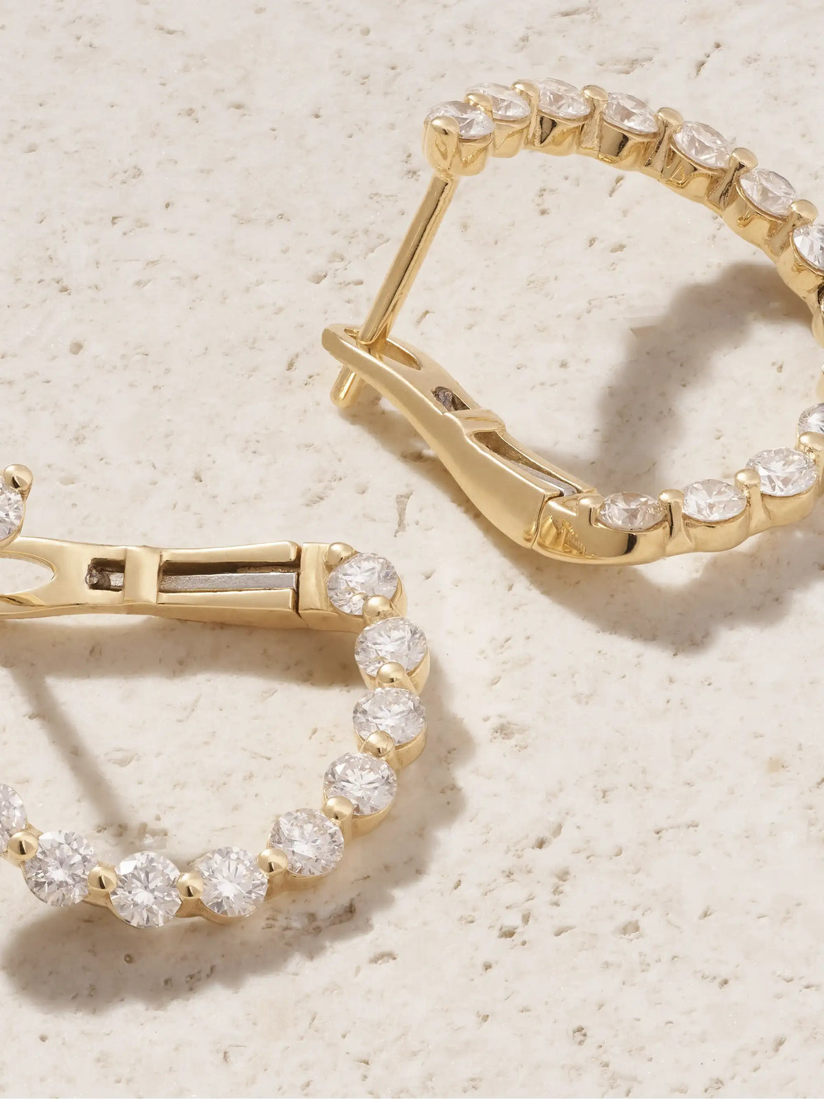 Circle 18-karat Gold Diamond Earrings