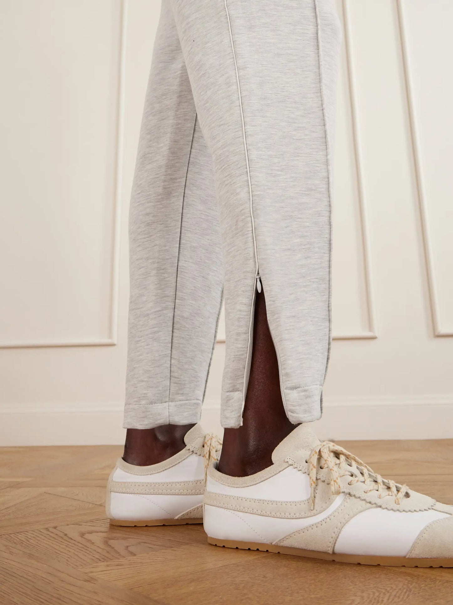 Slim Pintuck Stretch-jersey Track Pants