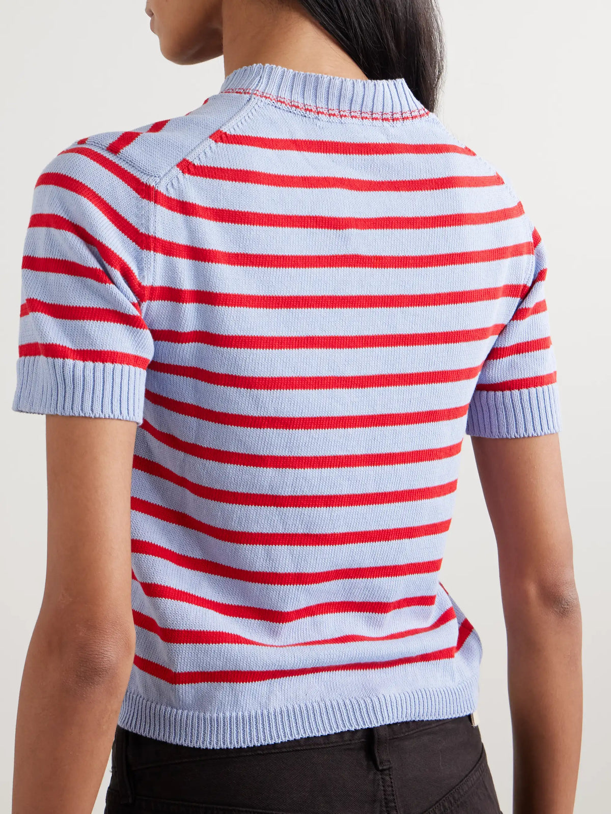 &Daughter Shona Striped Organic Cotton Top