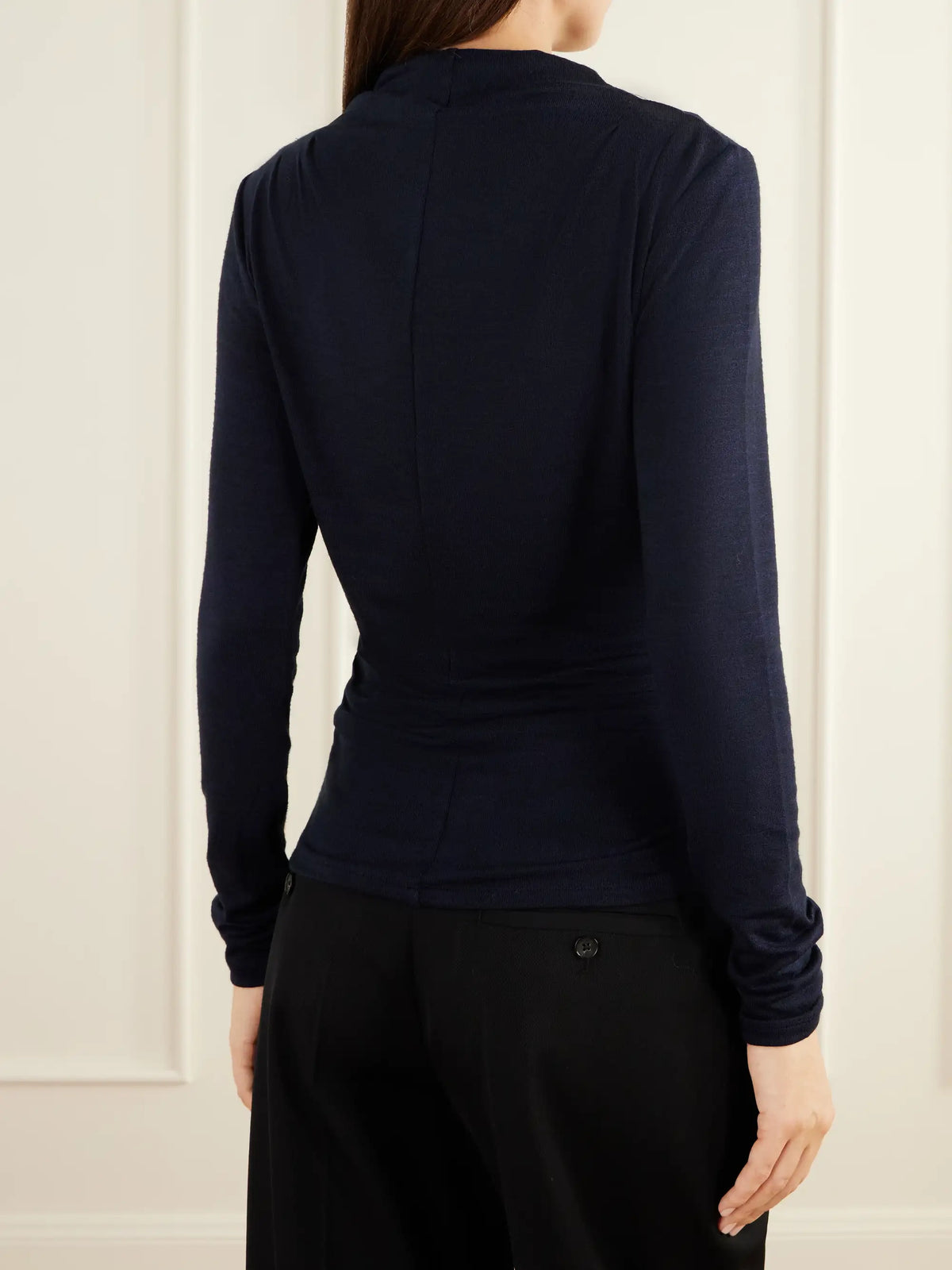 Proenza Schouler White Label Mimi Draped Stretch-jersey Top