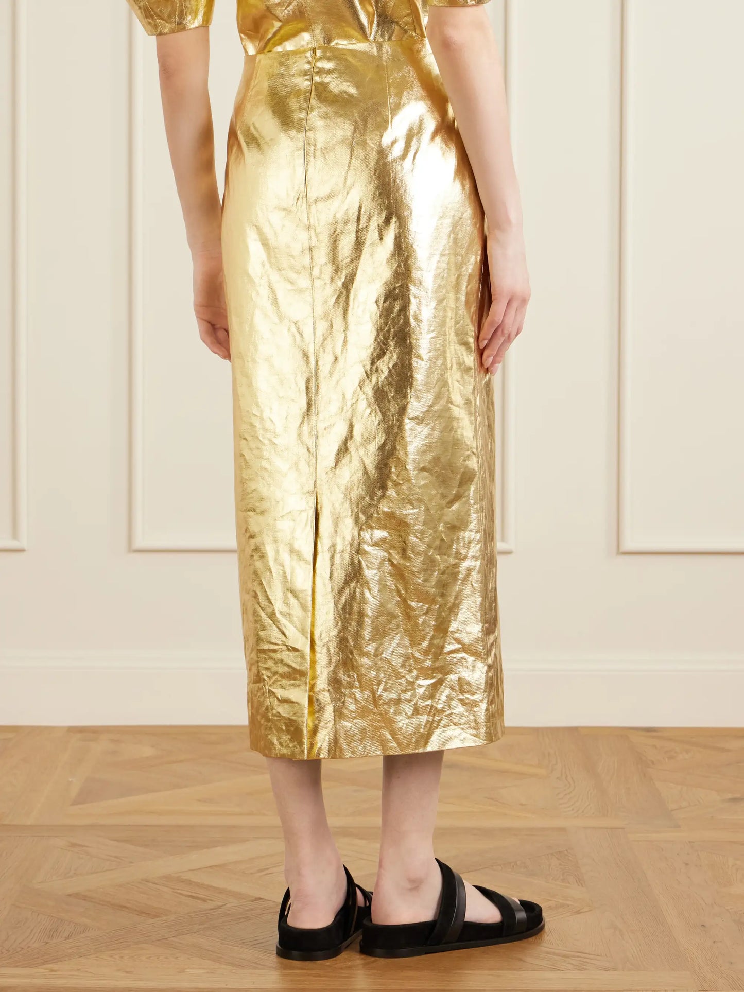 Manuela Linen Midi Skirt