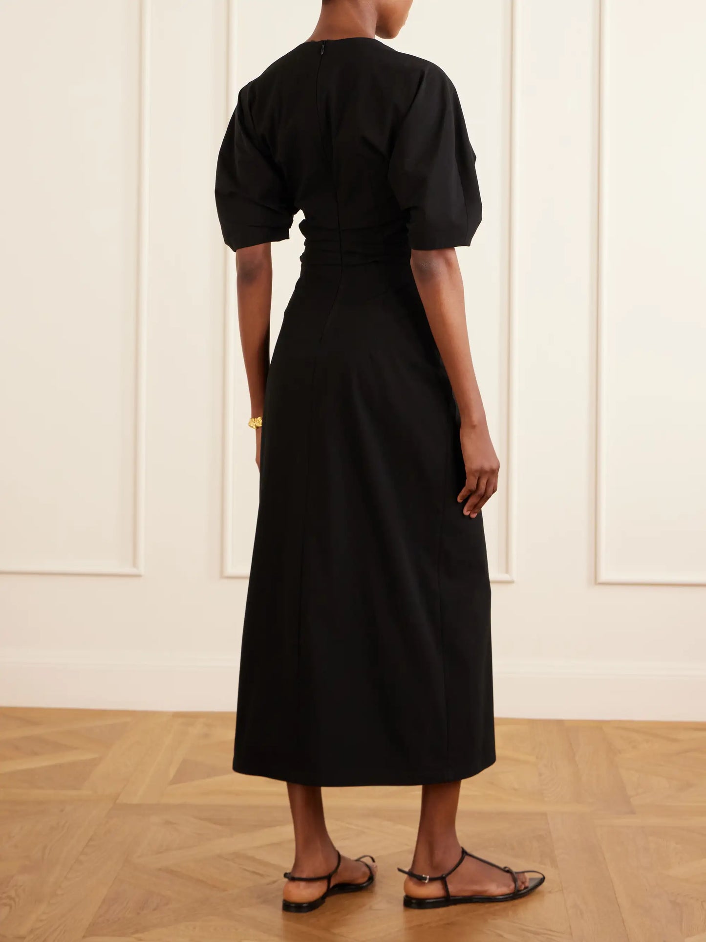 Clarissa Cotton-blend Jersey Midi Dress