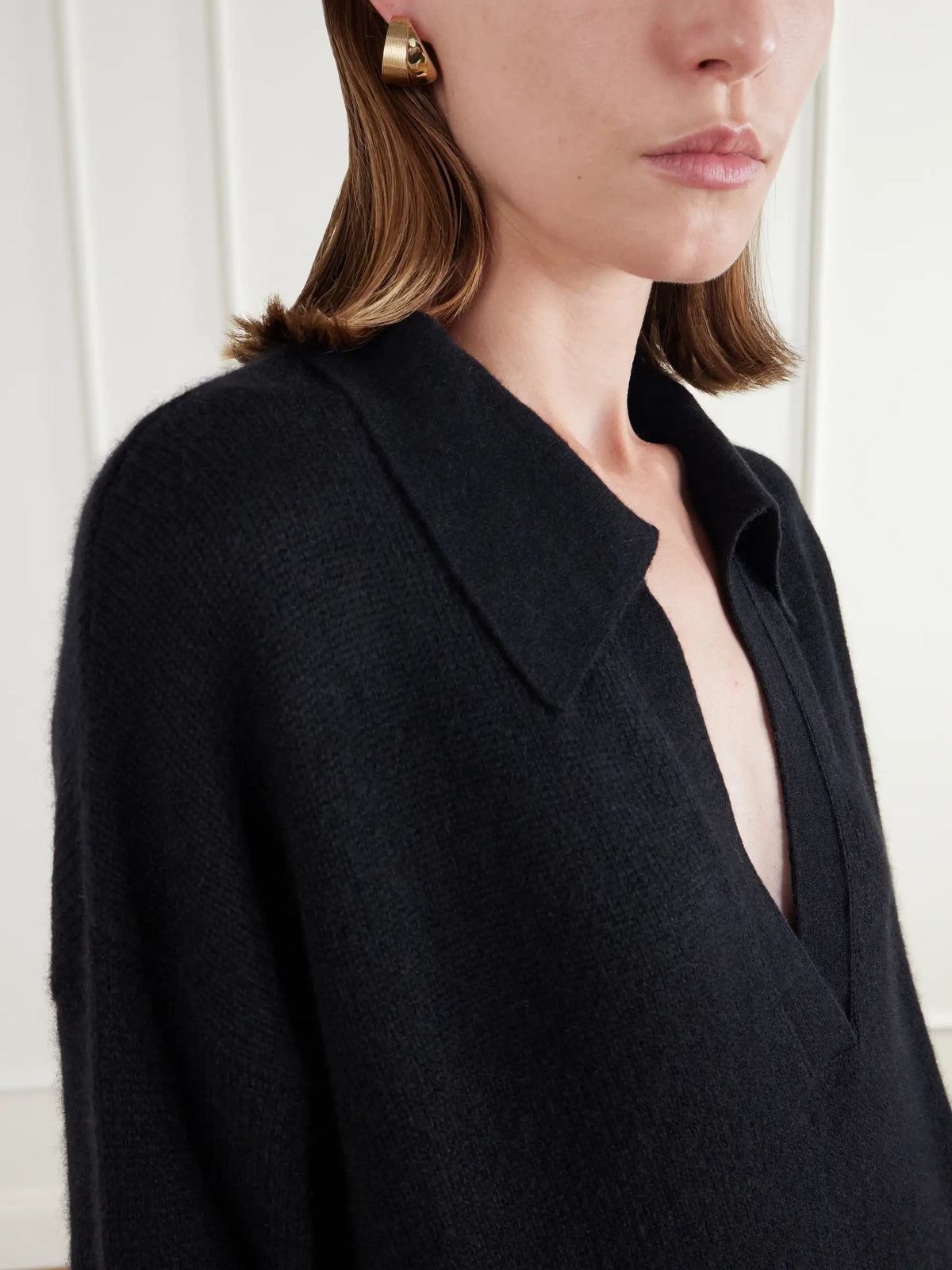 Almada Kaia Cashmere Polo Sweater