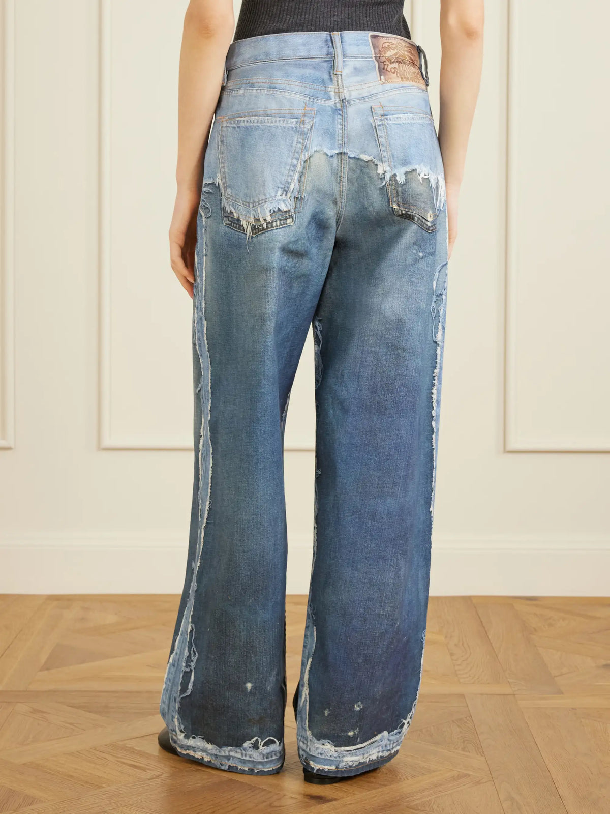 Acne Studios 1981 Trompe L'oeil Printed Organic Straight-leg Jeans