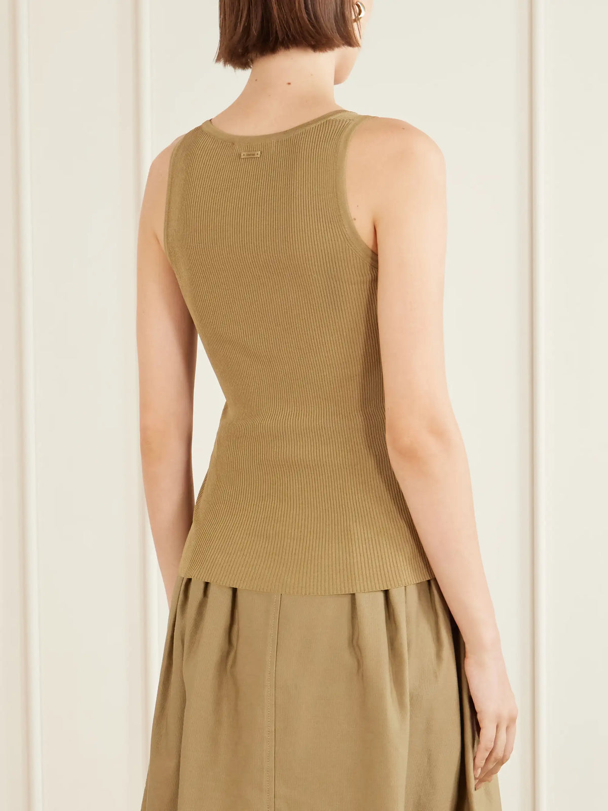 Max Mara Ribbed Woven Tank