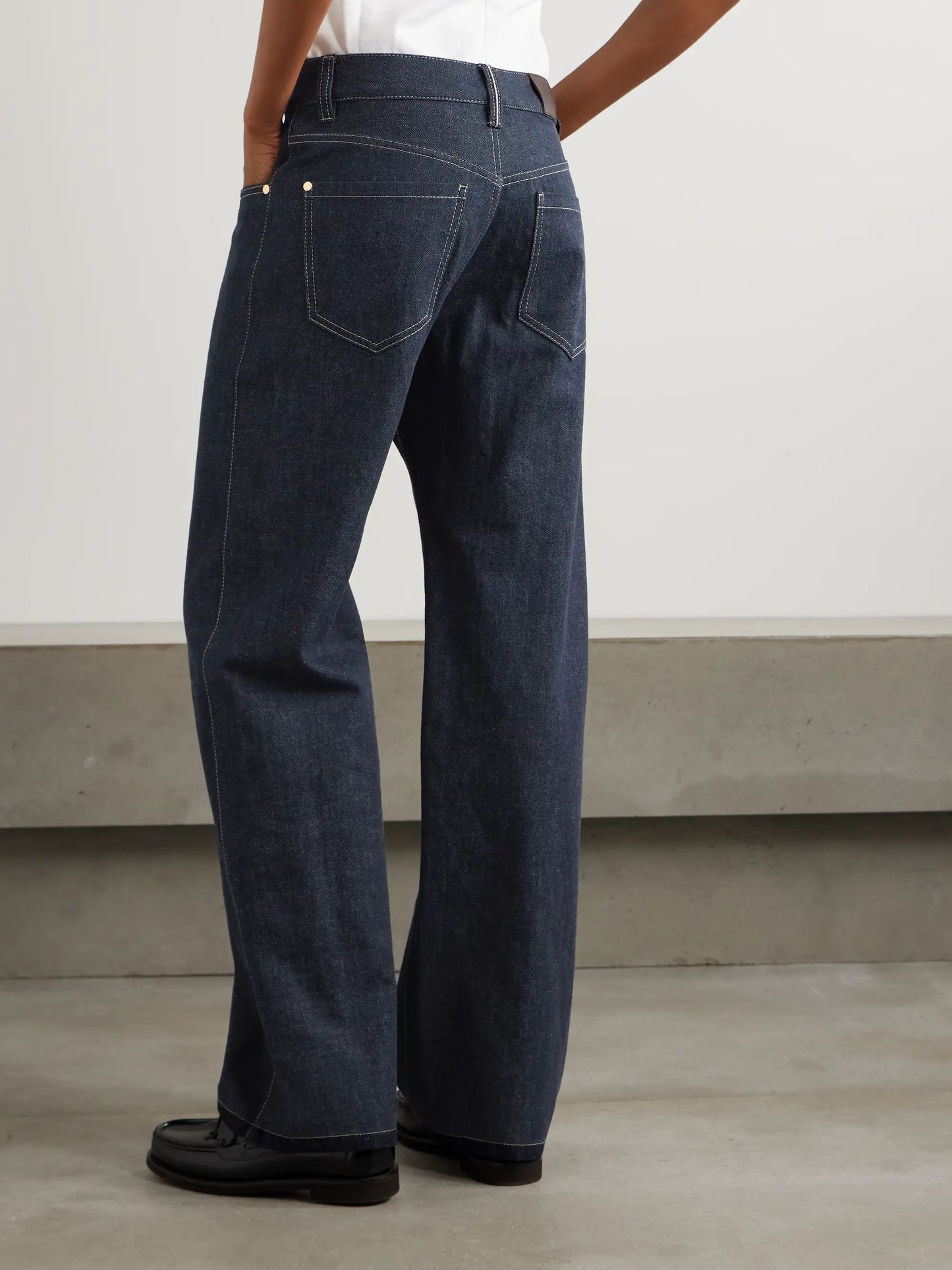 High-rise Straight-leg Jeans