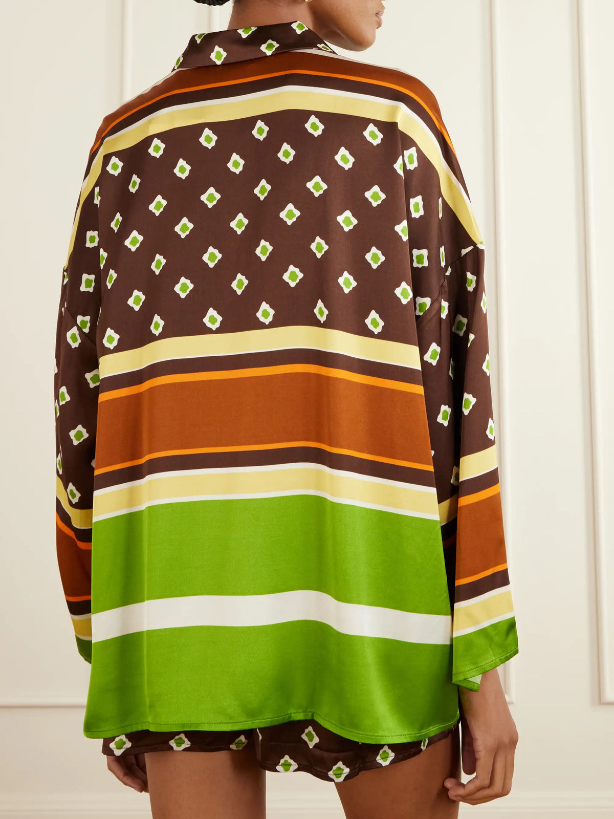 Faithfull Cora Printed Satin Shirt
