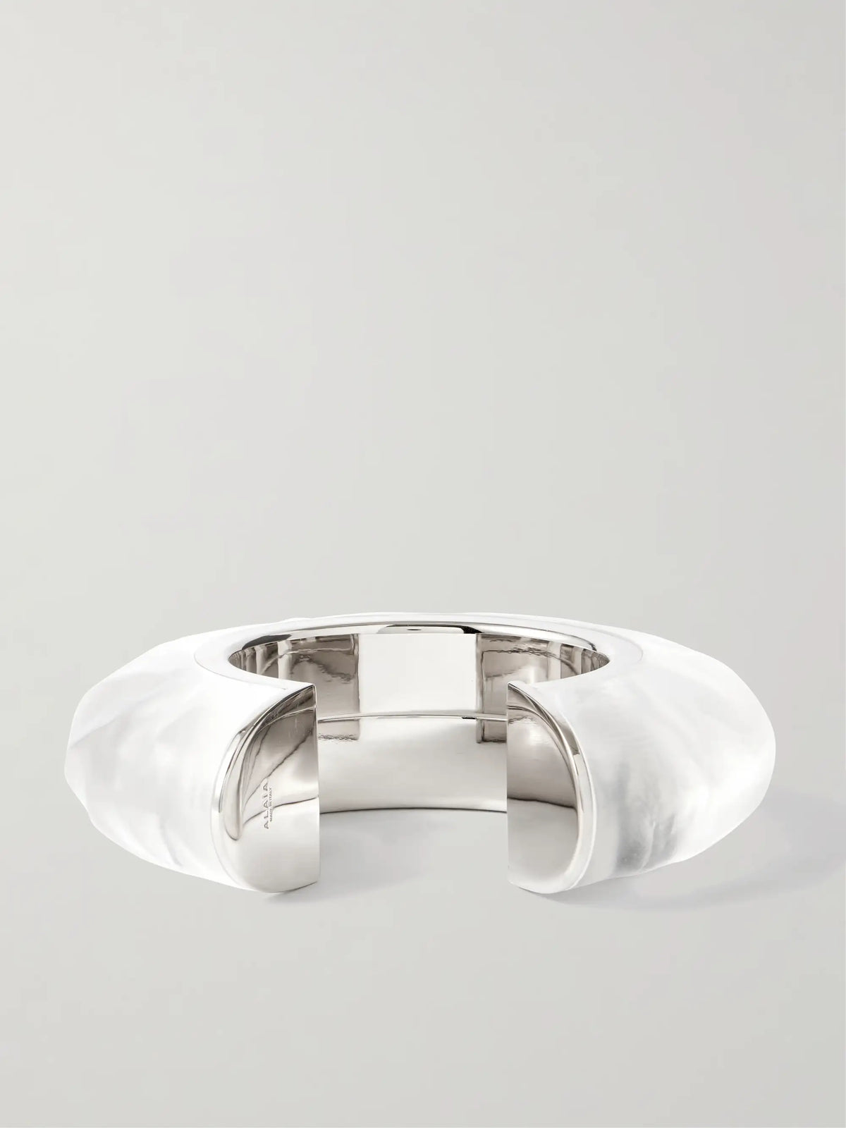 Bumper Silver-tone And Plexiglas Cuff