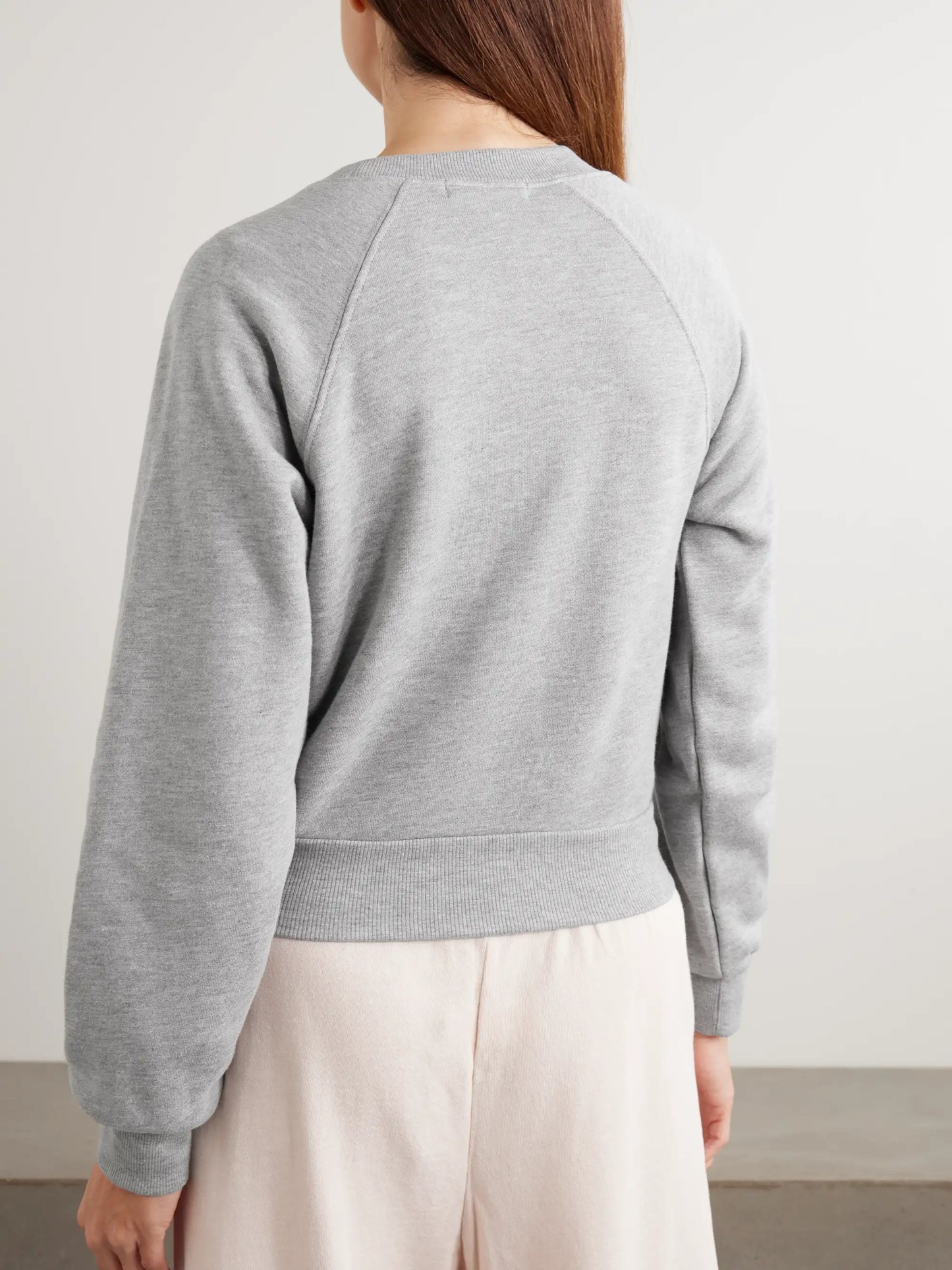Embroidered Cotton And Modal-blend Jersey Sweatshirt