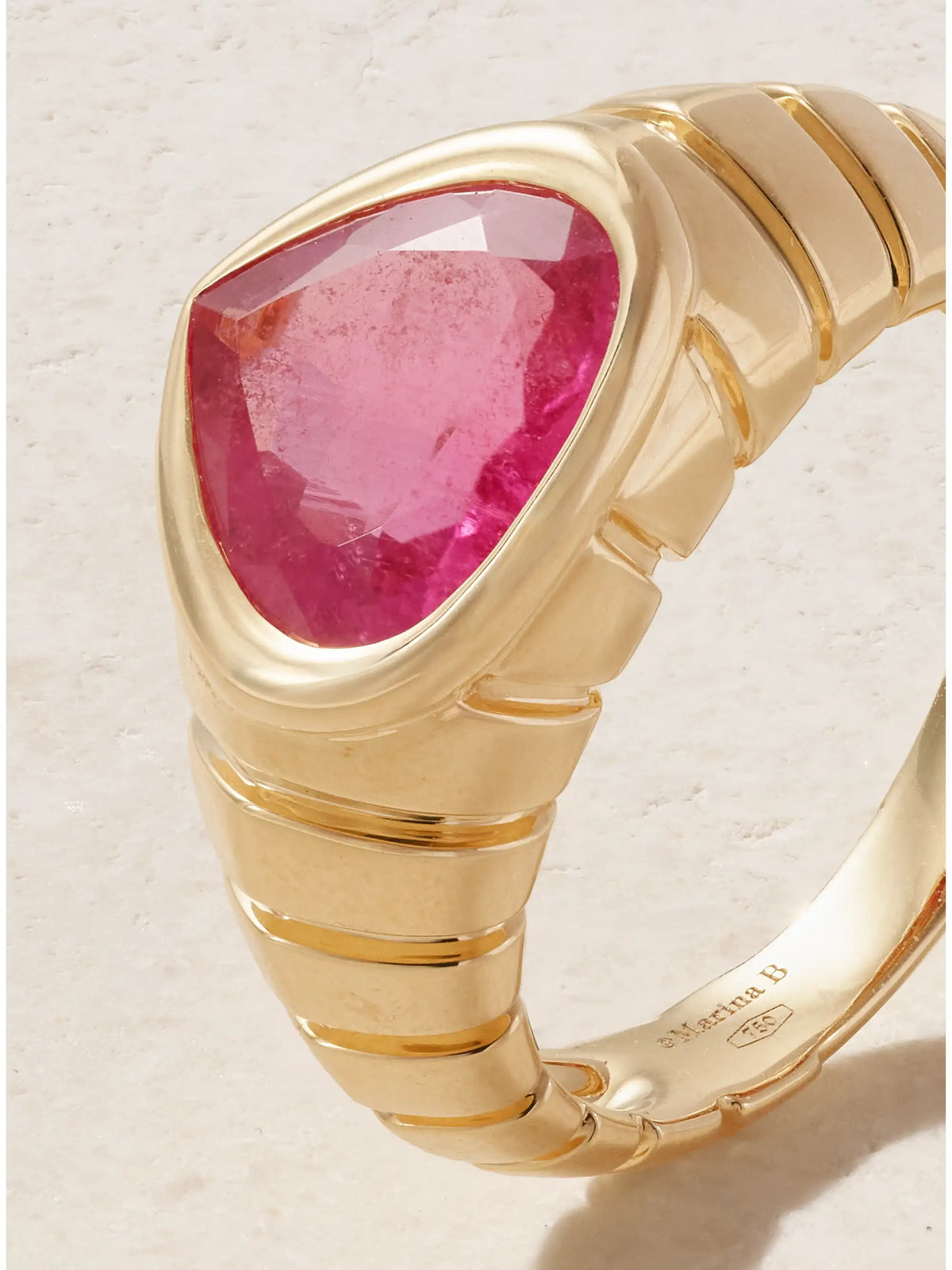 18-karat Gold Rubellite Ring