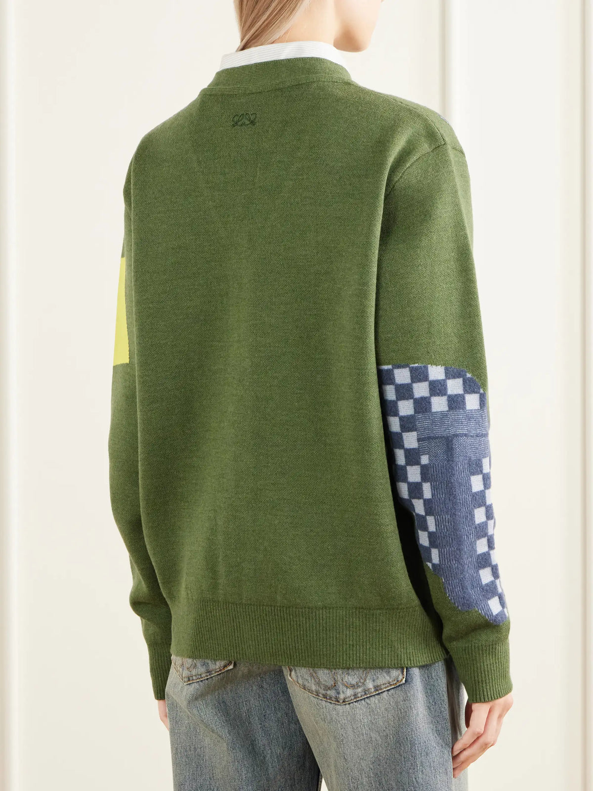 LOEWE + Cosima Von Bonin Intarsia-knit Wool-blend Cardigan