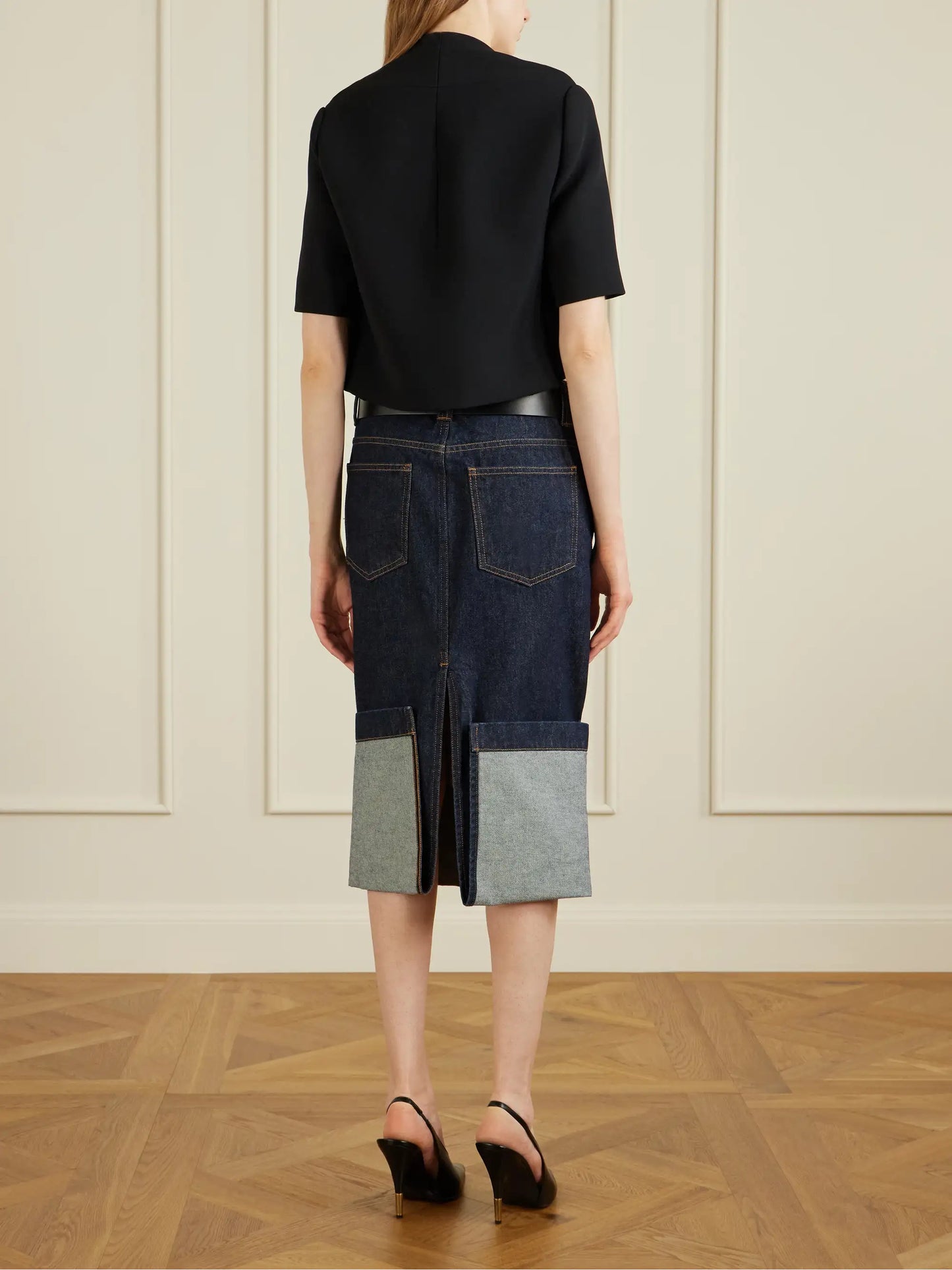 Franc Cropped Crepe Jacket
