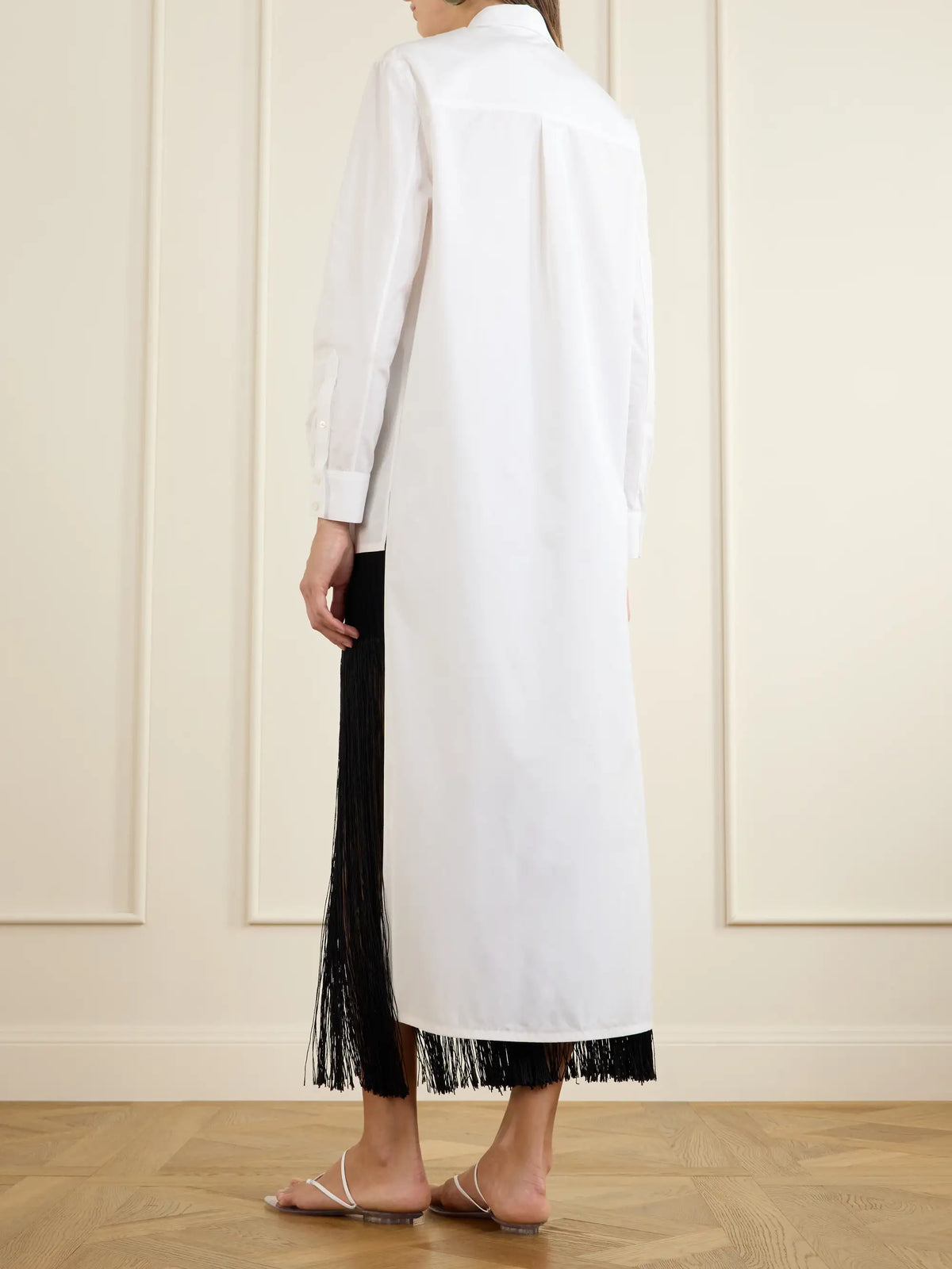 Asymmetric Cotton Poplin Shirt