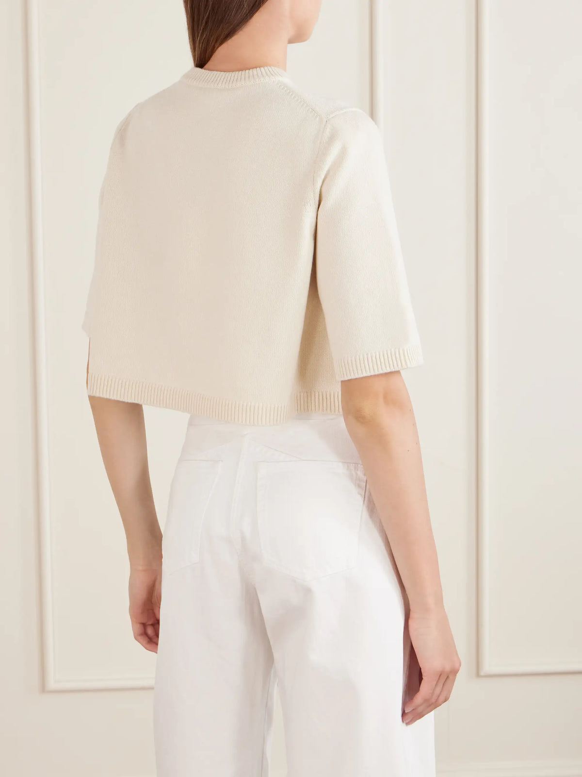 Cropped Cashmere-blend Sweater