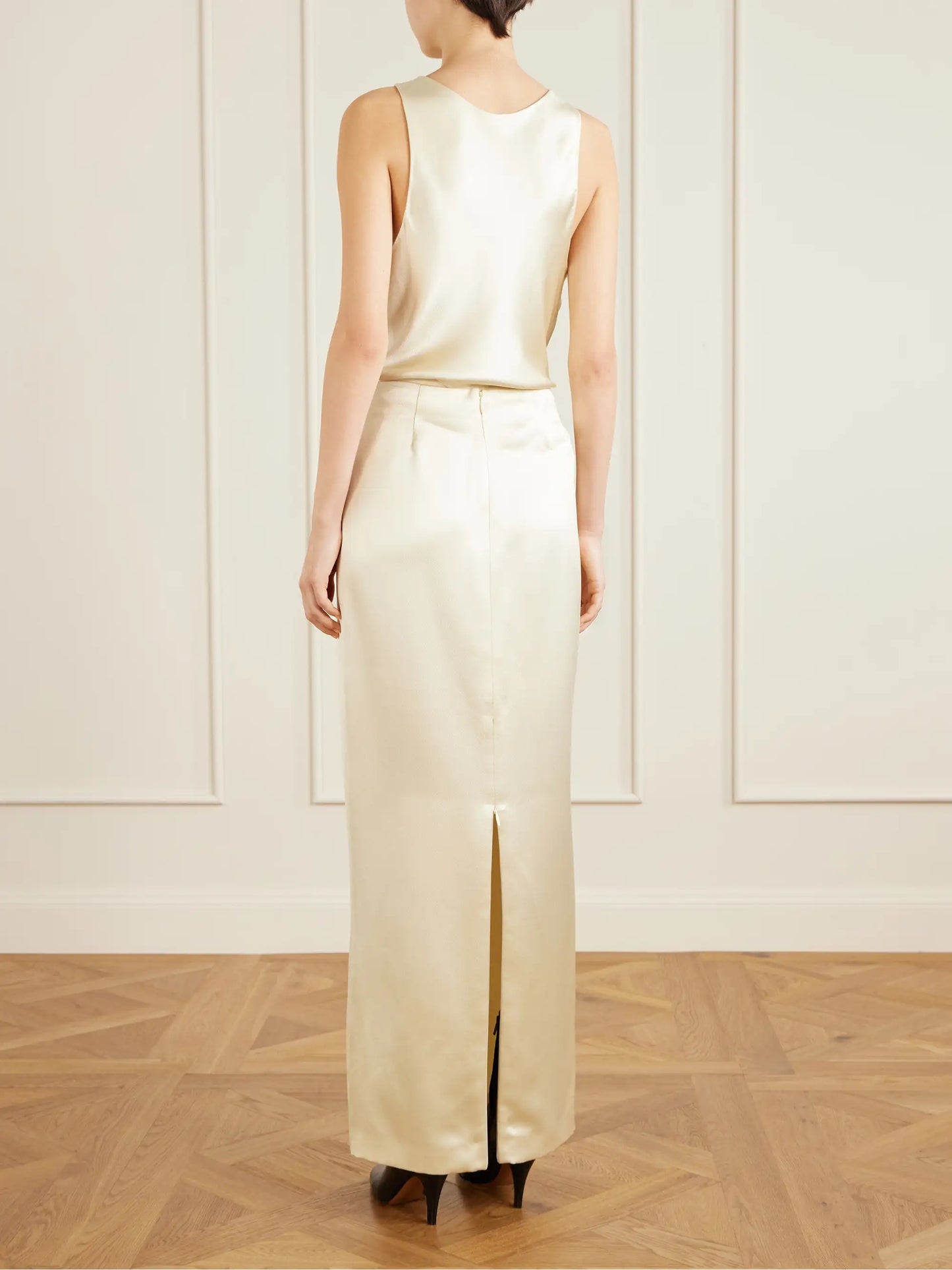 Bartelle Silk-satin Maxi Skirt