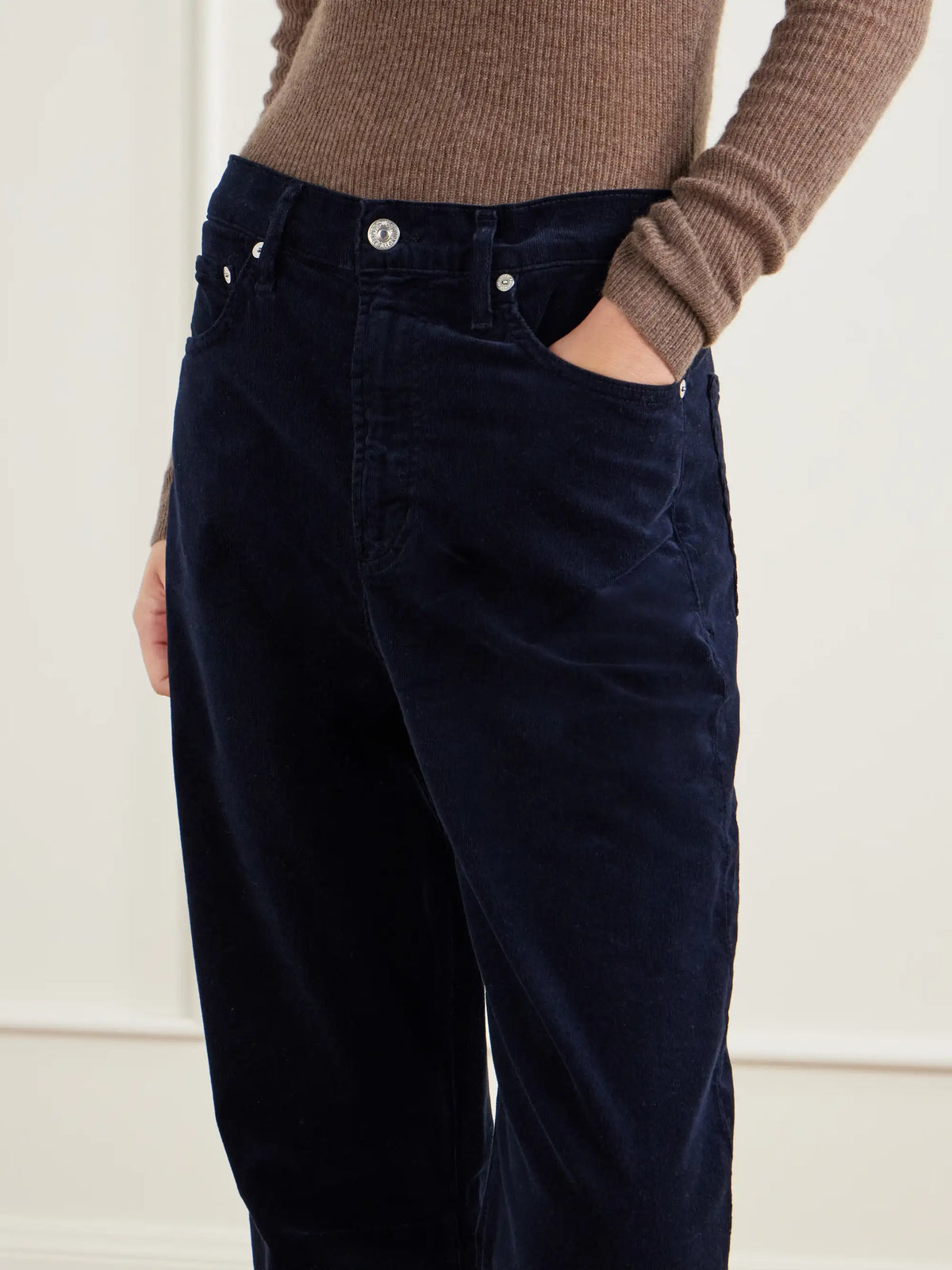 Citizens of Humanity Miro Long Cotton-corduroy Mid-rise Barrel-leg Pants