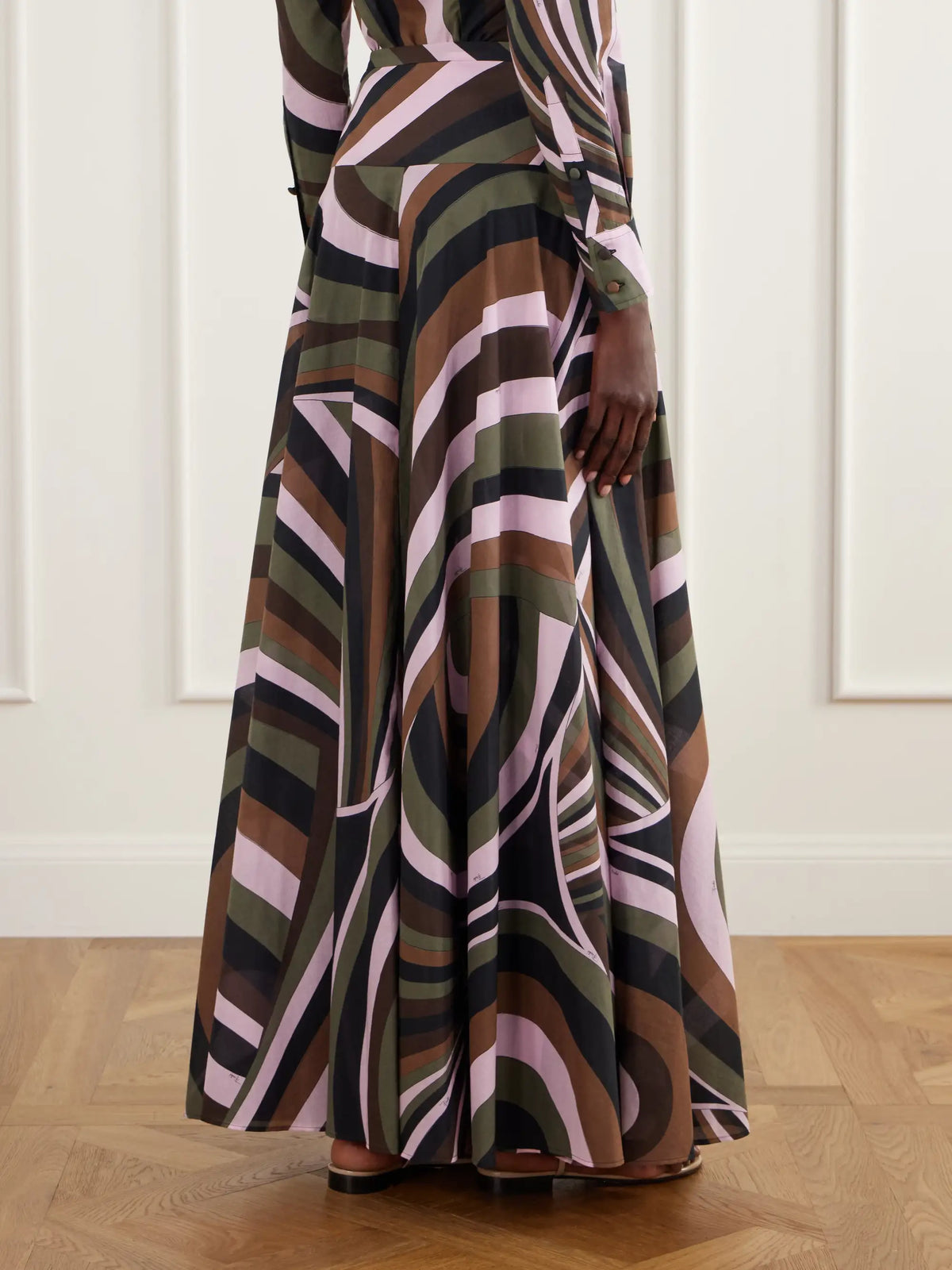 PUCCI Printed Cotton-muslin Maxi Skirt