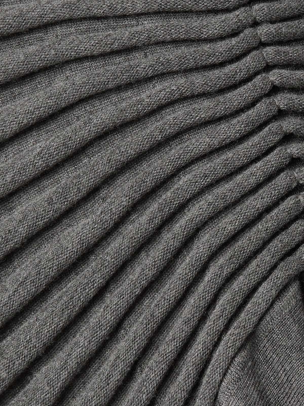 Pleated Wool Maxi Dress