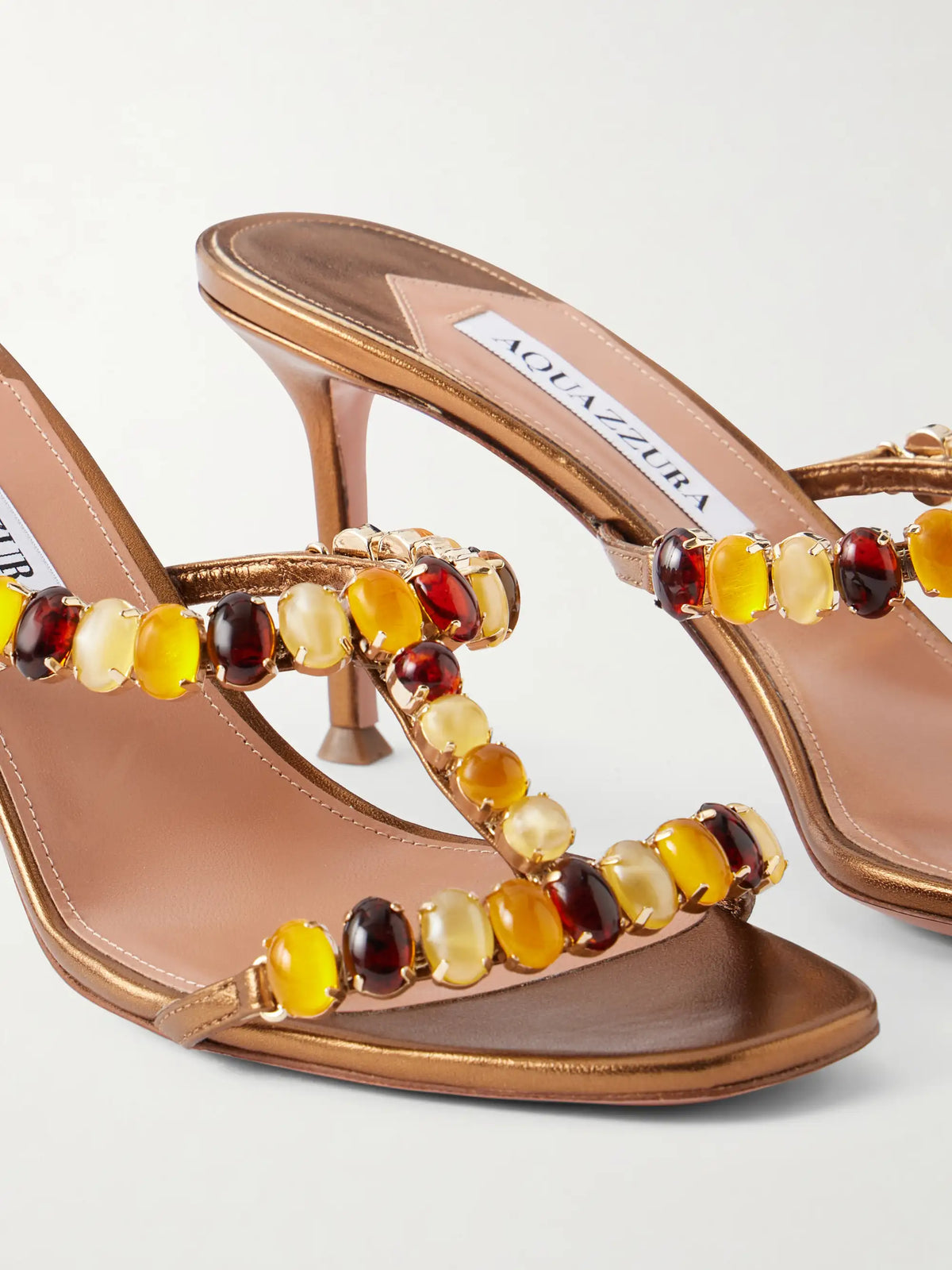 Mystic Stone 75 Crystal-embellished Leather Sandals