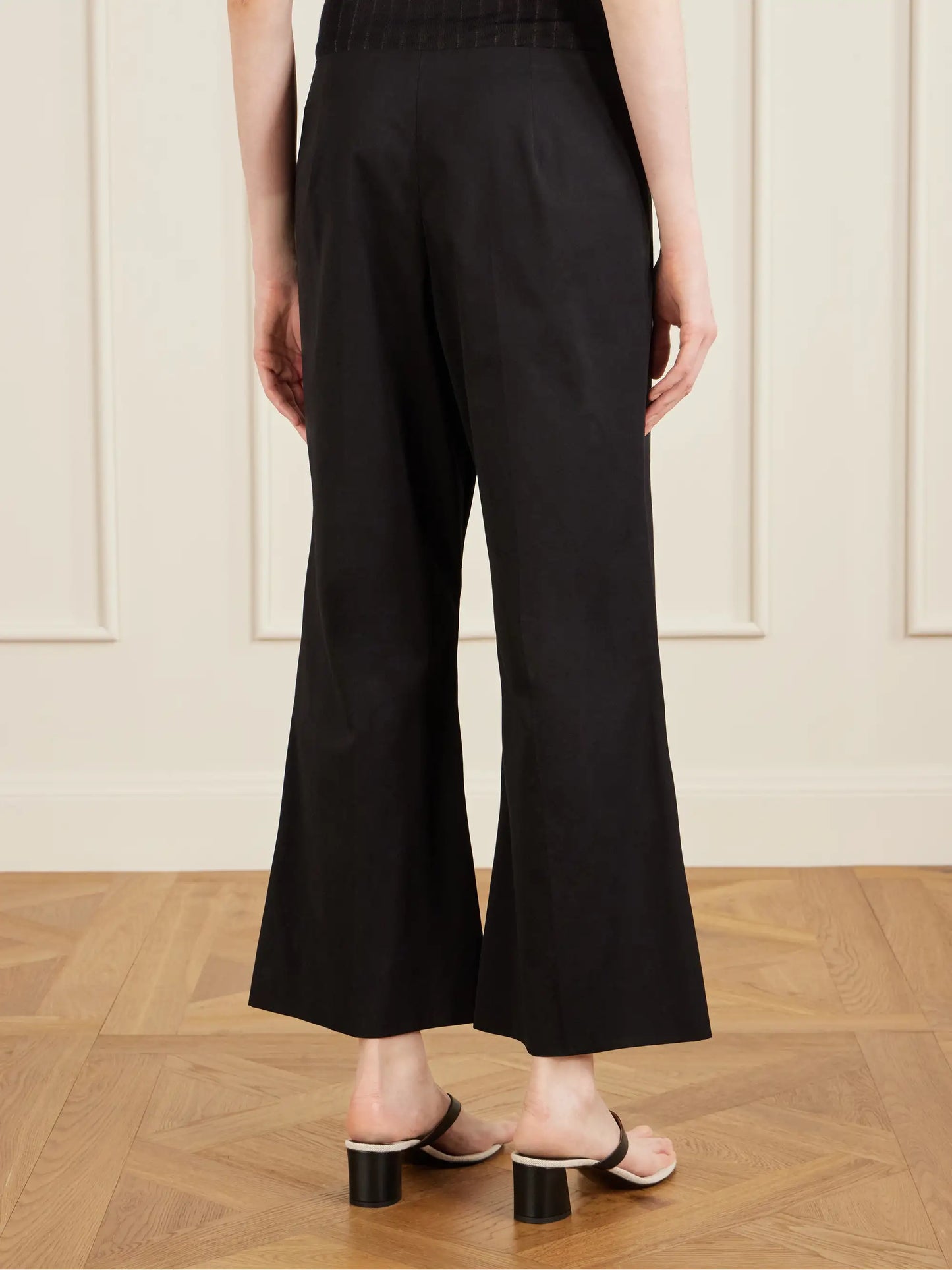 Walter Cotton And Silk-blend Flared Pants
