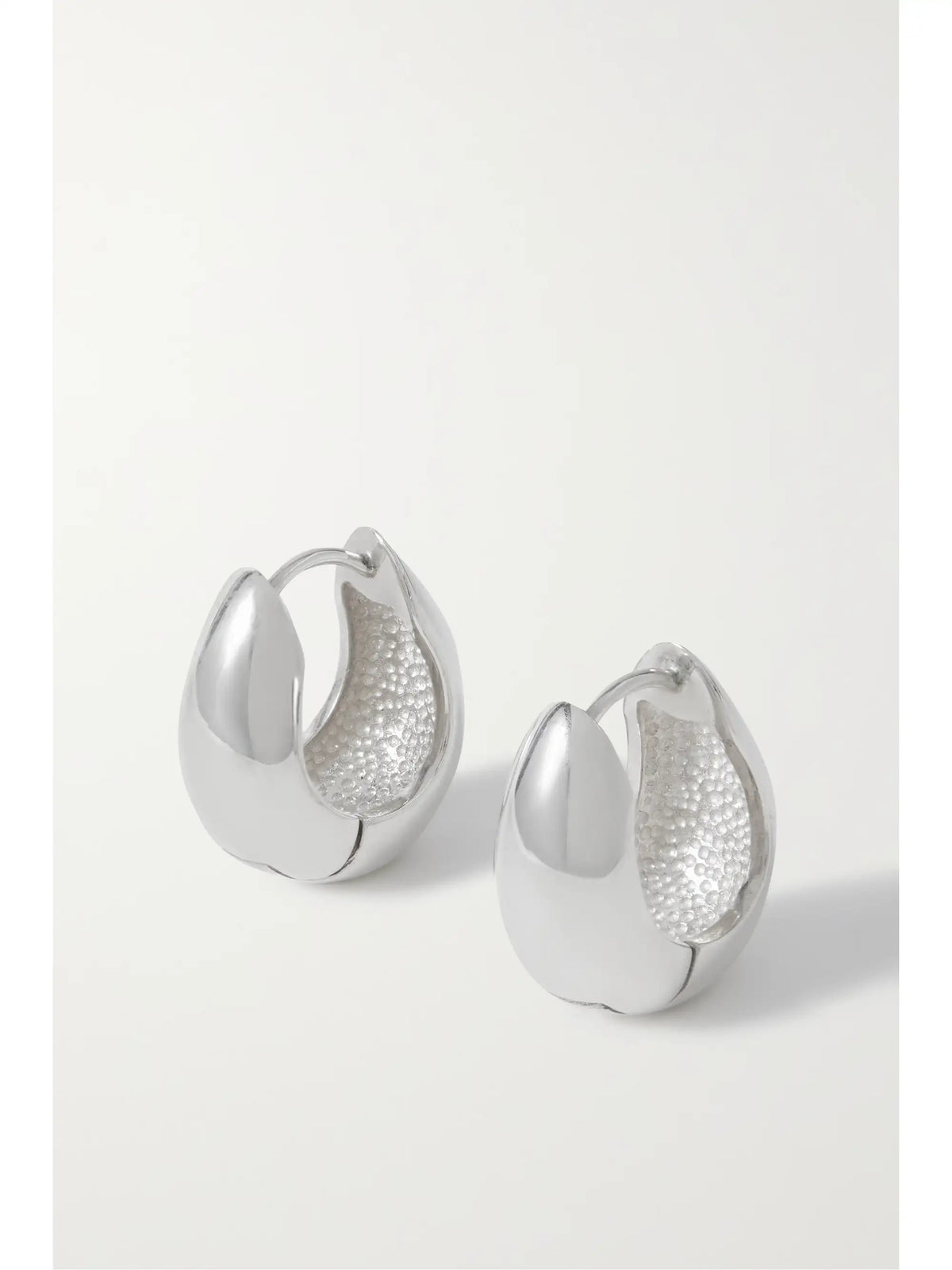 + Net Sustain Silver Hoop Earrings