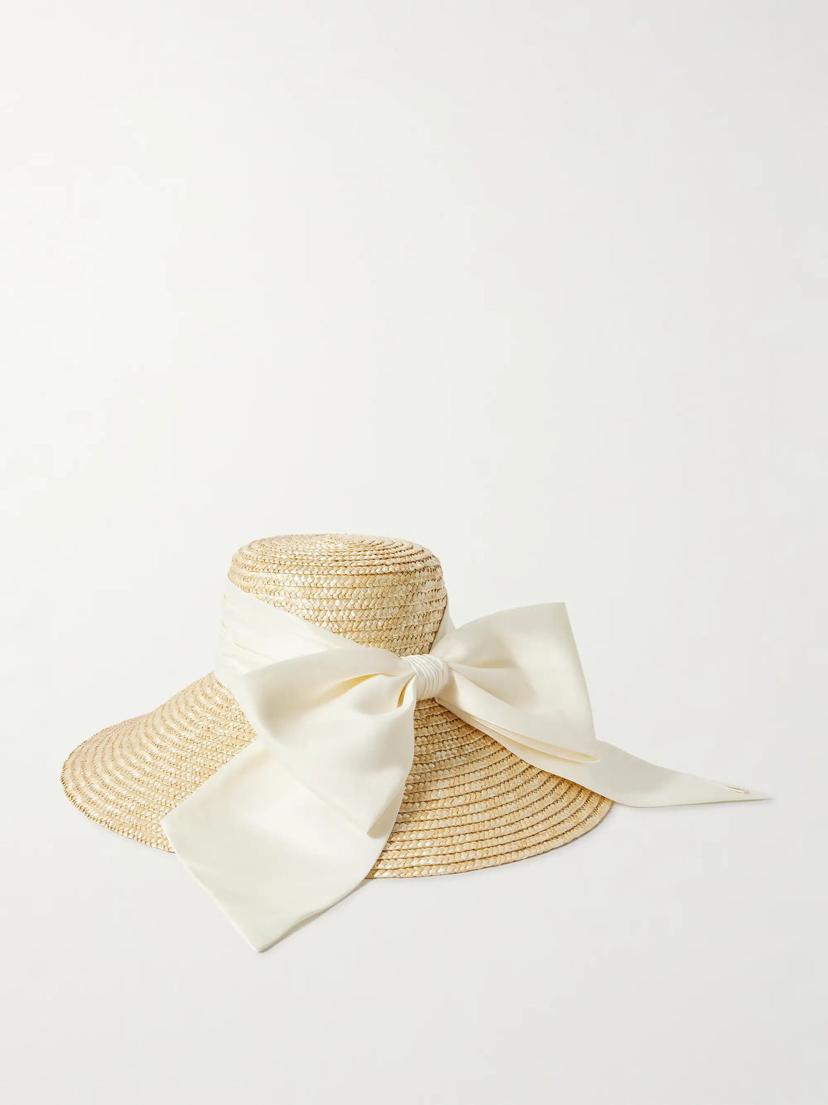 Mirabel Grosgrain-trimmed Straw Sunhat