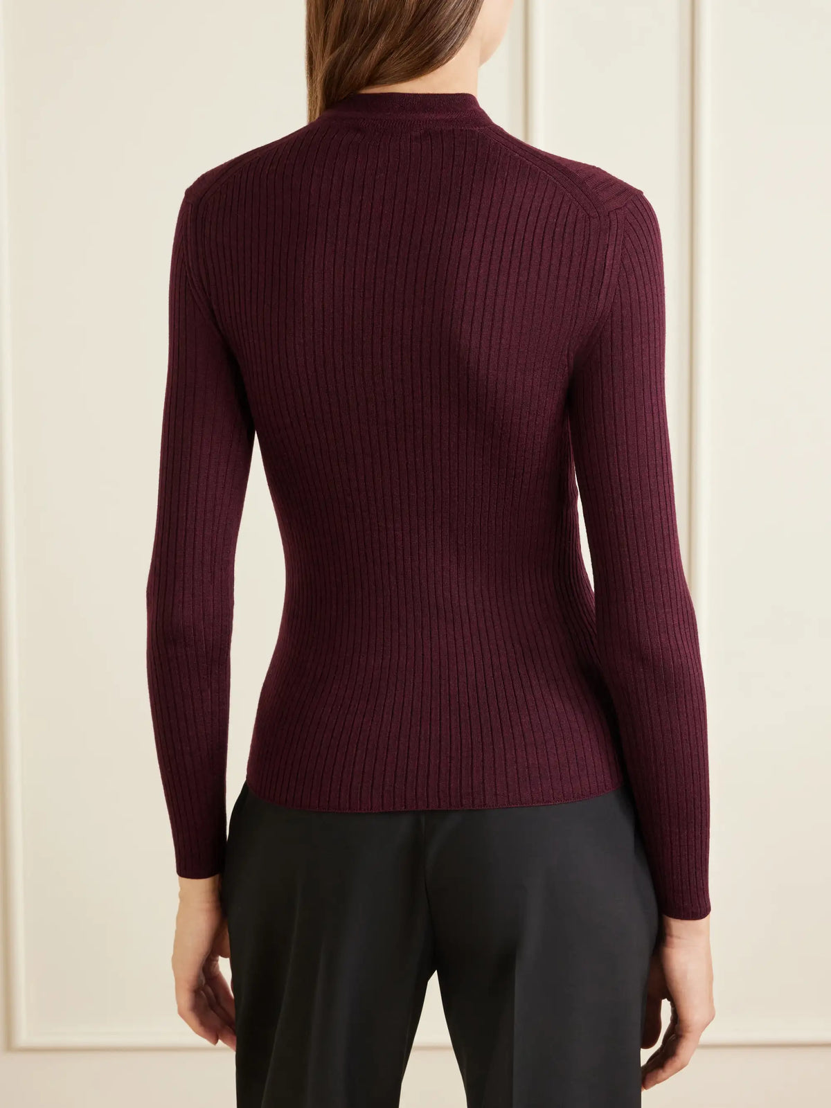 Jil Sander Ribbed Silk And Wool-blend Sweatshirt