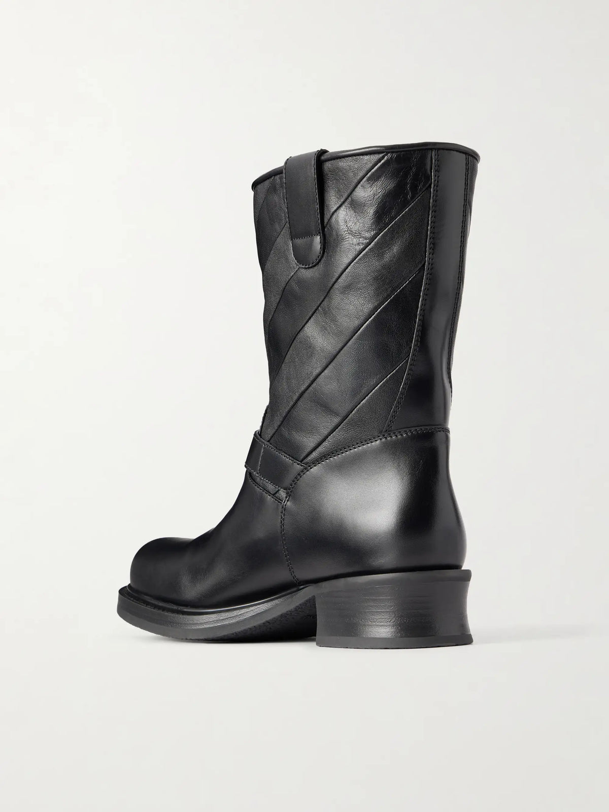 Bootie Patchwork Leather Ankle Boots