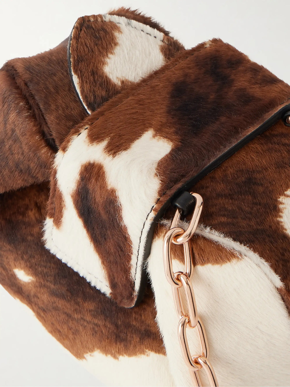 Soft Demi Cow-print Calf Hair Clutch