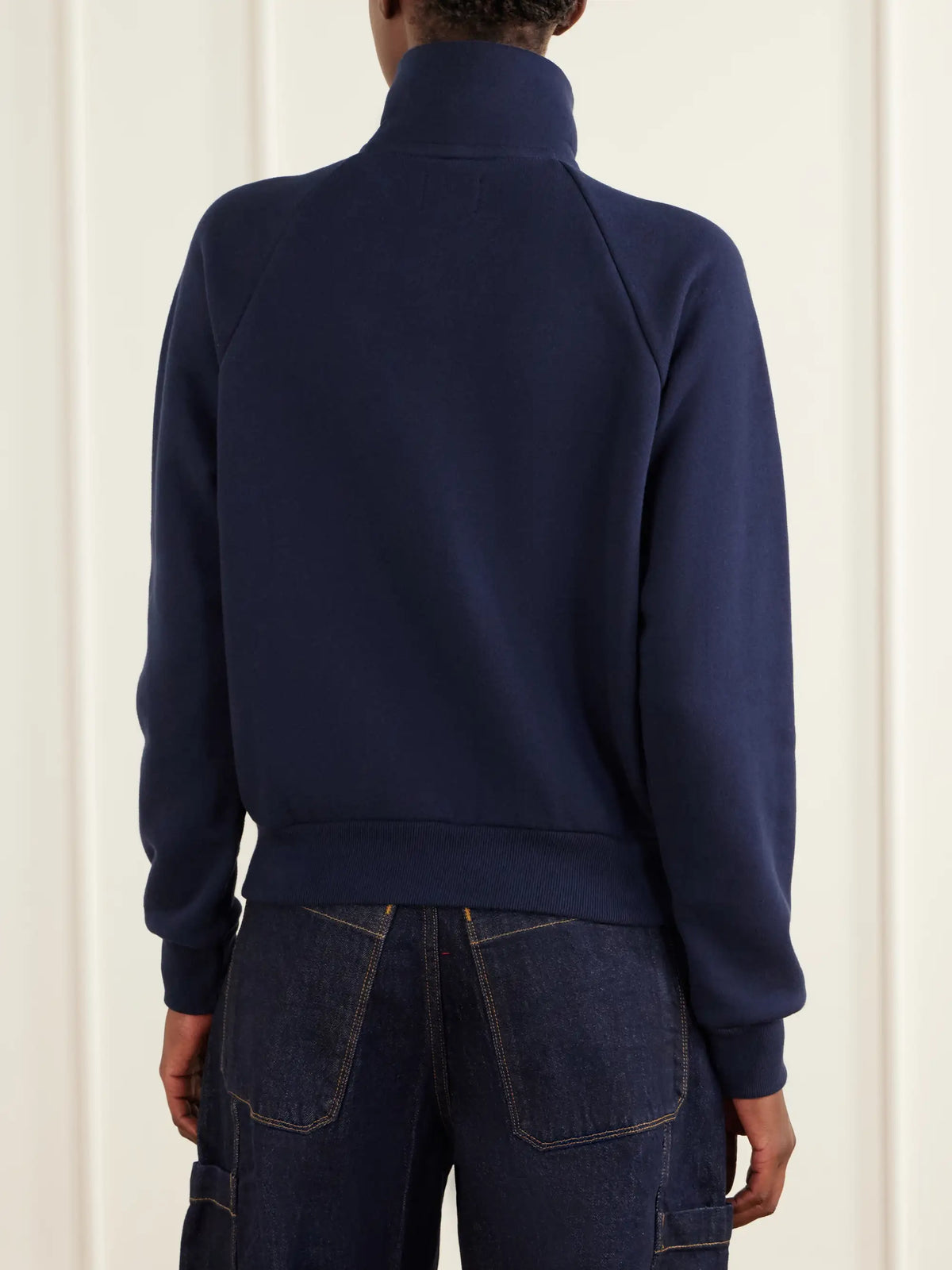 Jamie Haller The Quarter Zip Cotton Sweatshirt