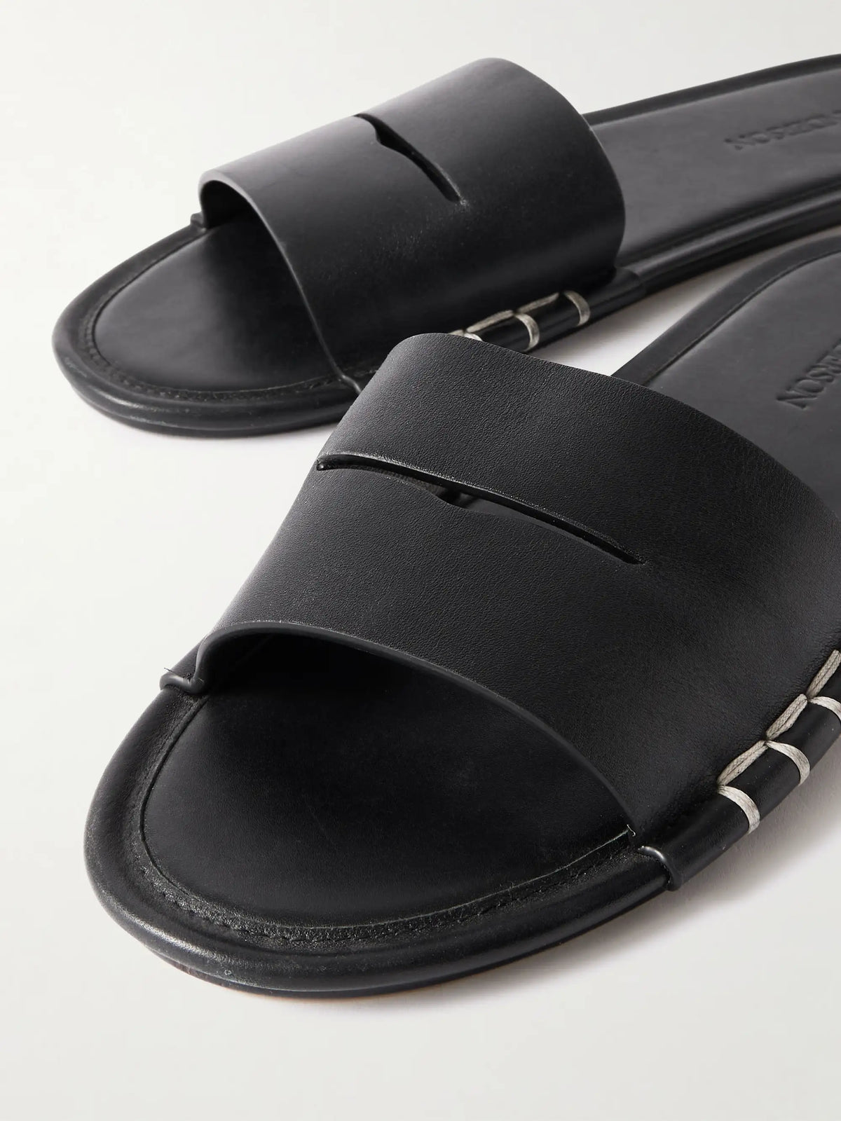 Loafer Leather Slides