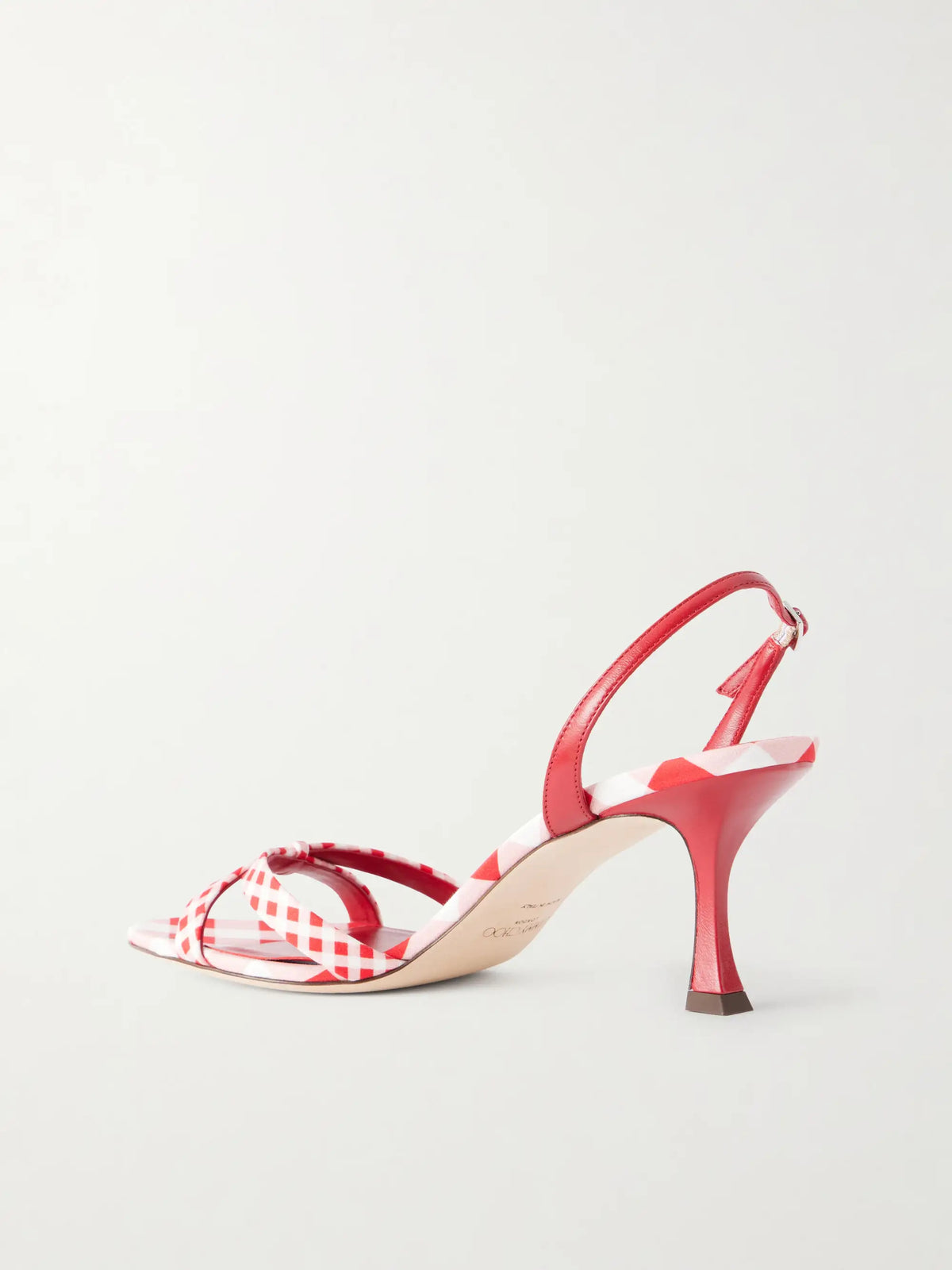 Elsy 70 Leather-trimmed Twill Slingback Sandals