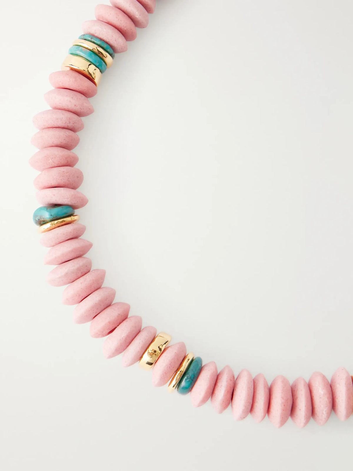 Laguna Gold-plated Turquoise Beaded Necklace