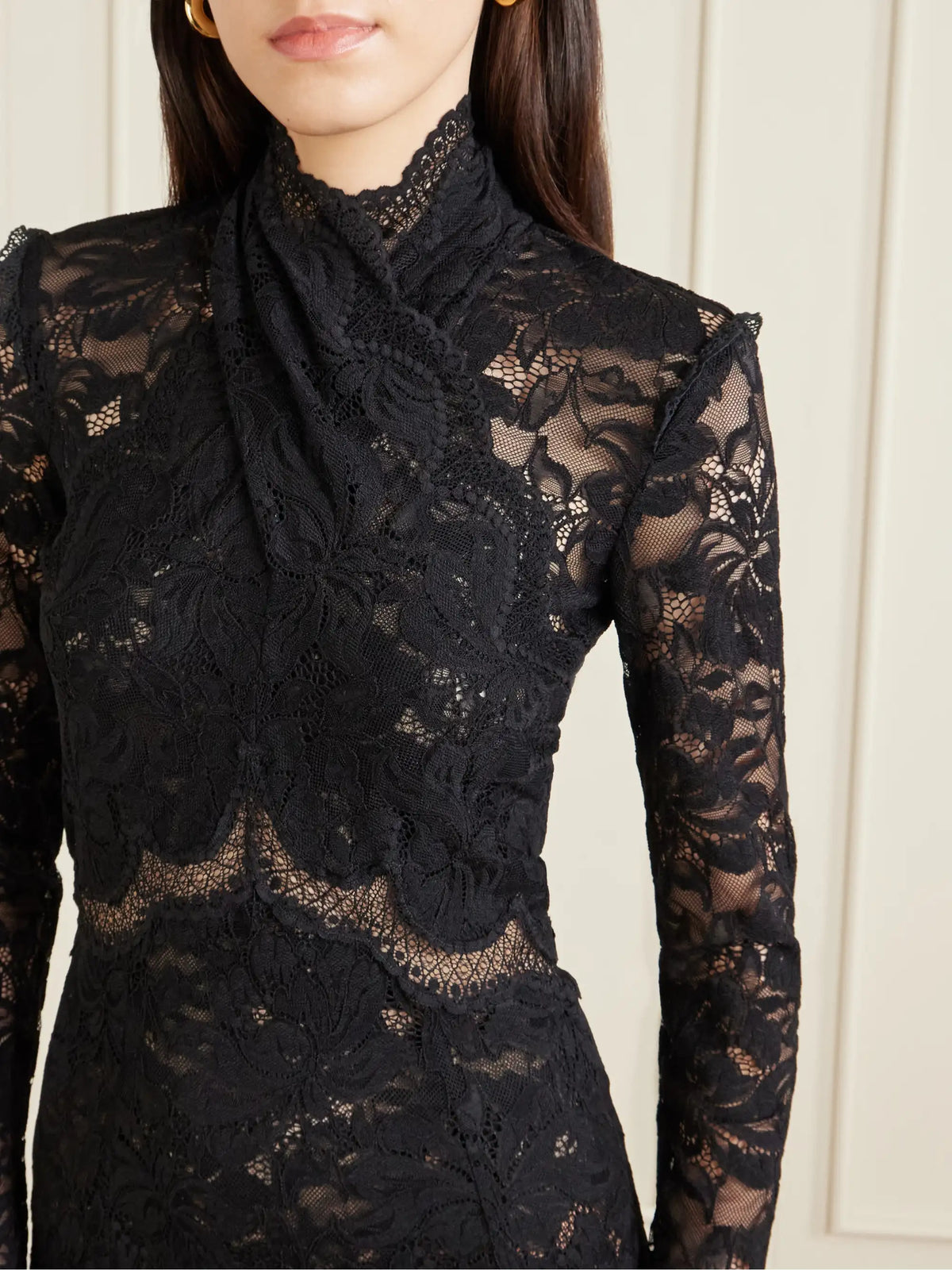 Layered Lace Maxi Dress