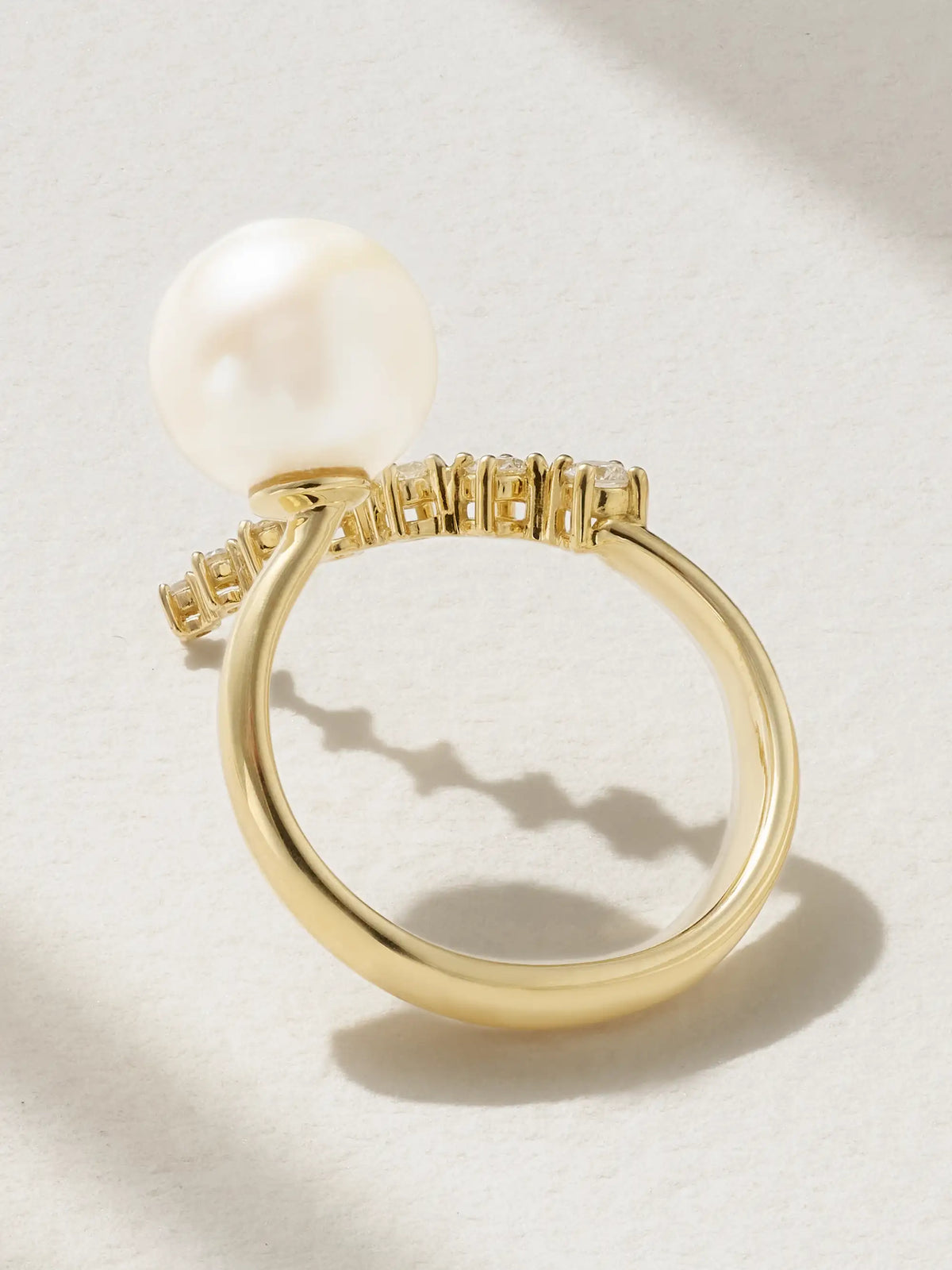 14-karat Gold, Pearl And Diamond Ring