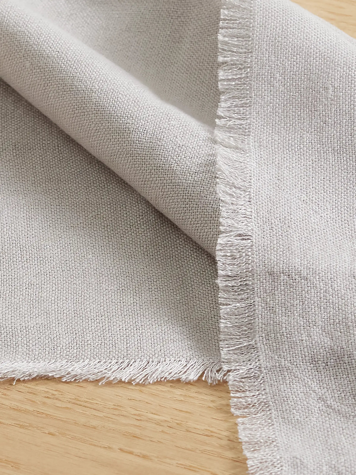 Frayed Linen Placemat And Napkin Set