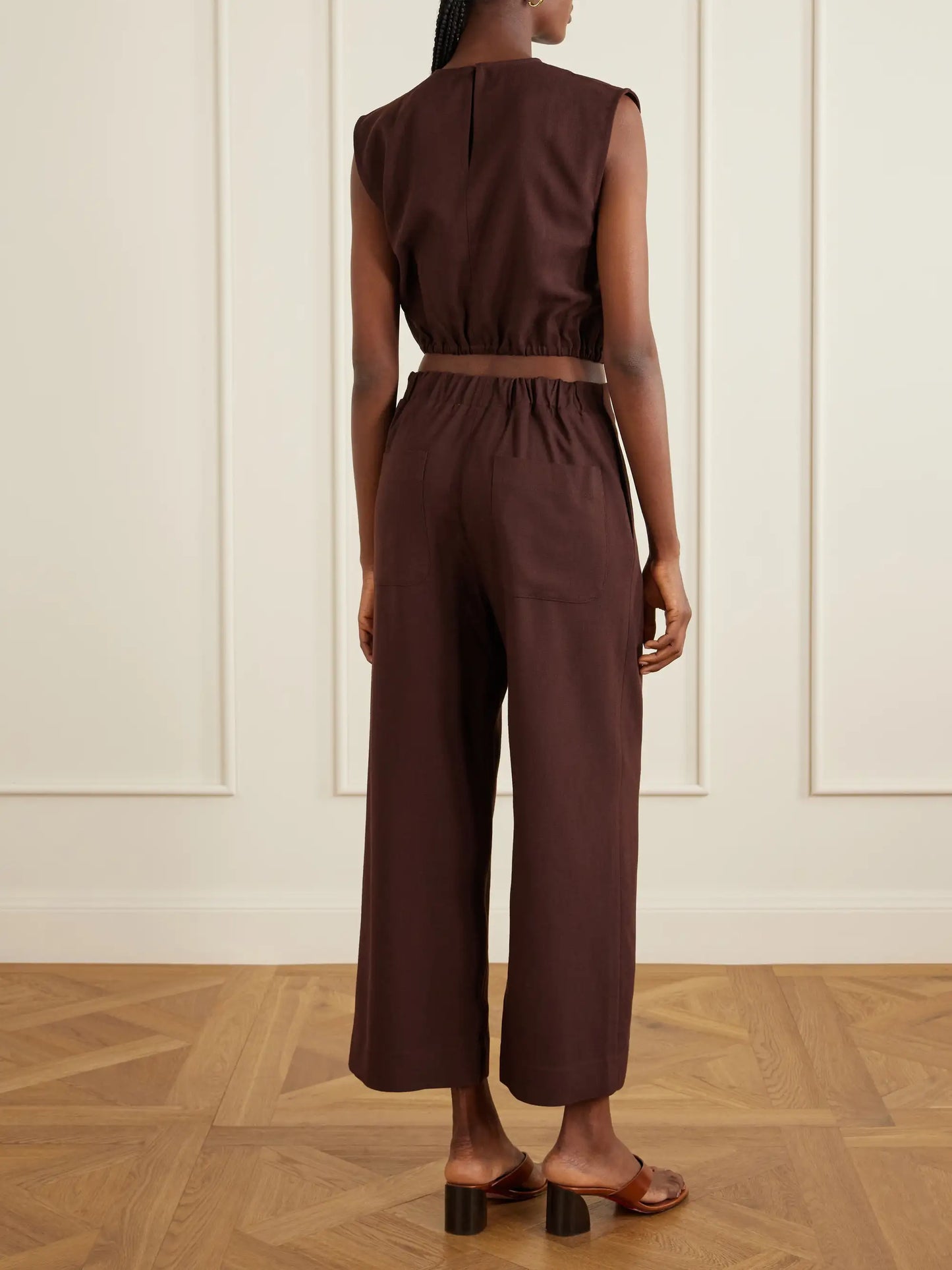Zadie Poplin Wide-leg Pants