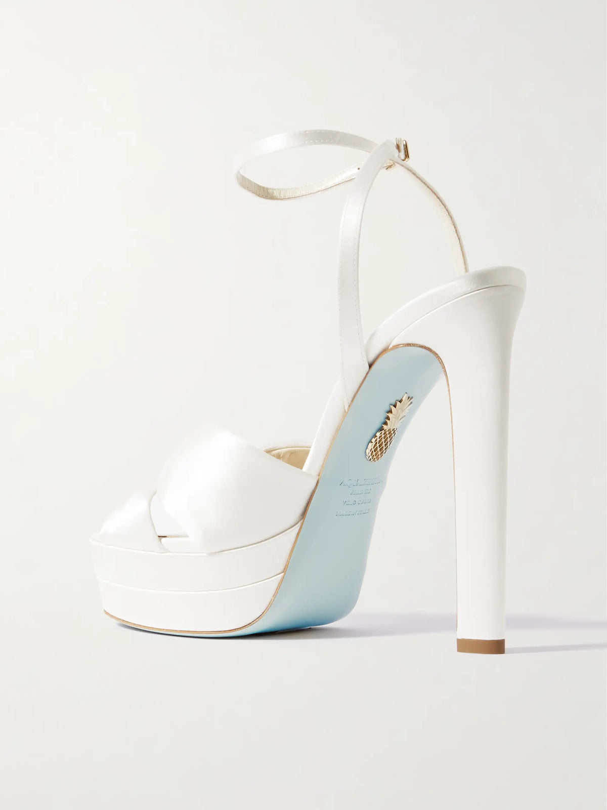 Cupid Plateau 130 Knotted Satin Platform Sandals
