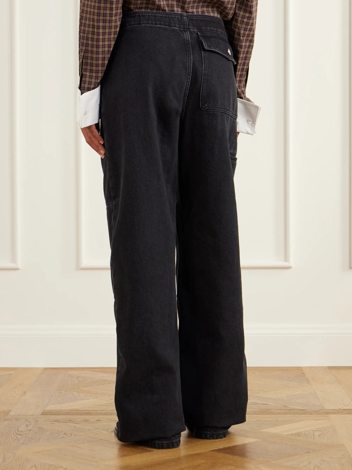 Marni Carabiner-hardware Asymmetric-fly Wide-leg Jeans