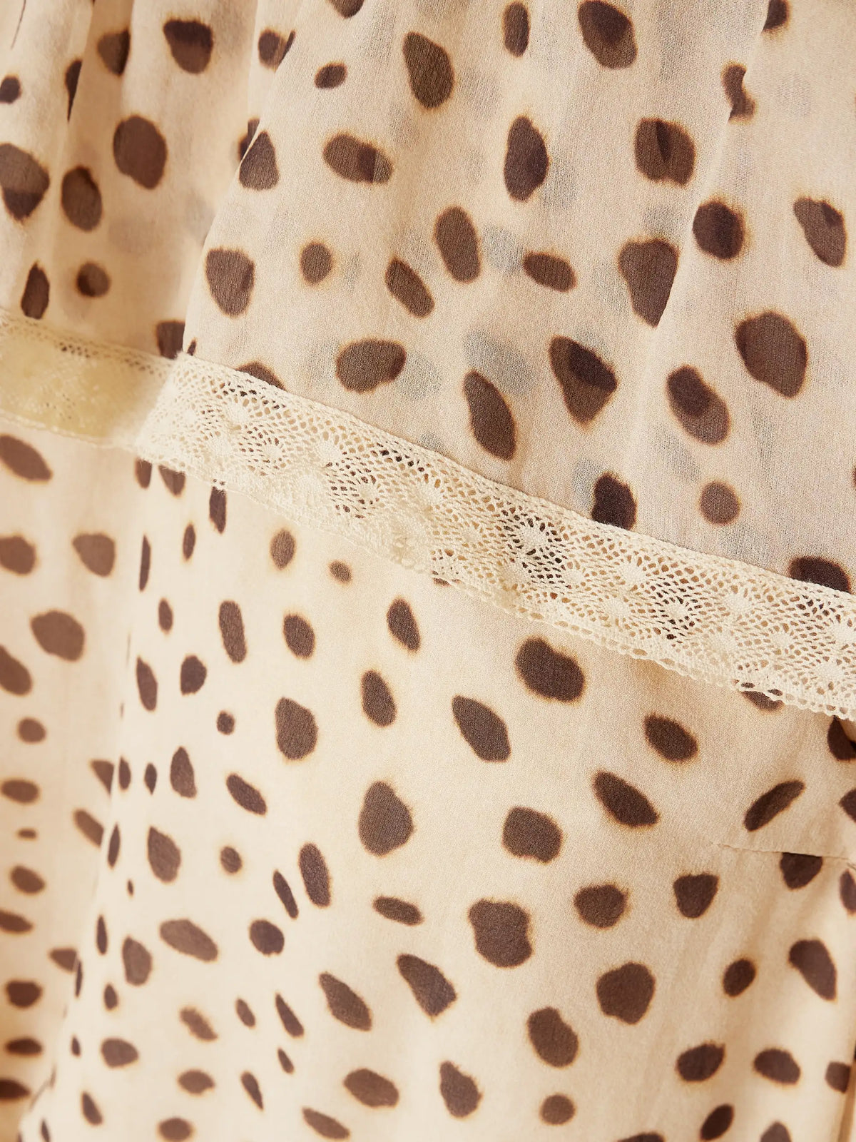 Posse Priscilla Off-the-shoulder Lace-trimmed Cheetah-print Silk-georgette Blouse