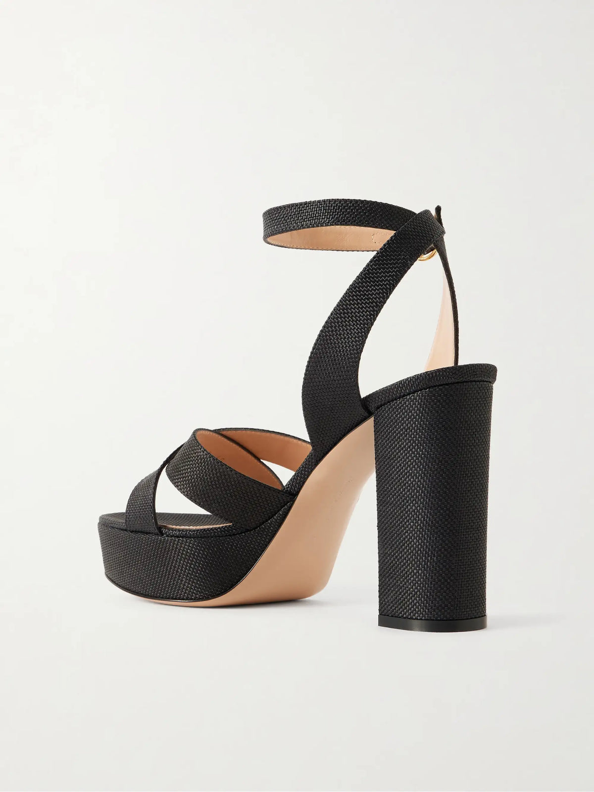 Sabrina Haiti 70 Raffia Platform Sandals