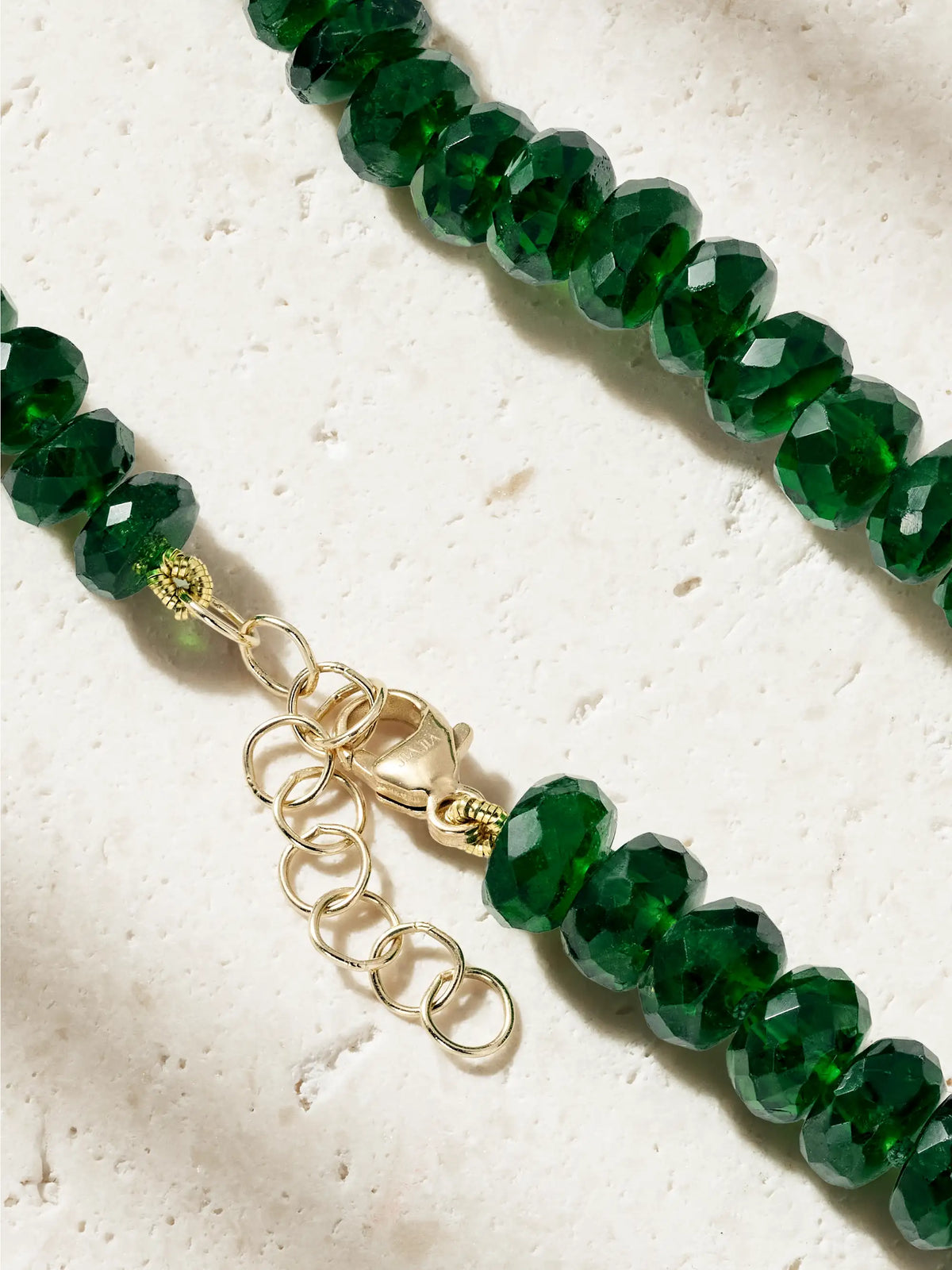 Oracle 14-karat Gold Chrome Diopside Bracelet