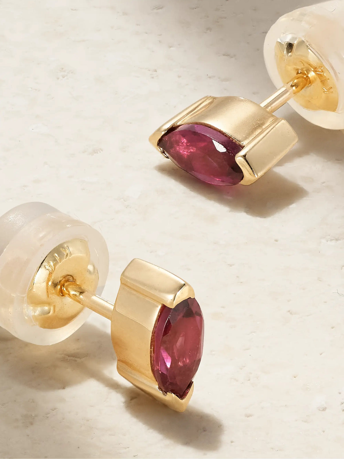 14-karat Recycled Gold Rhodolite Earrings
