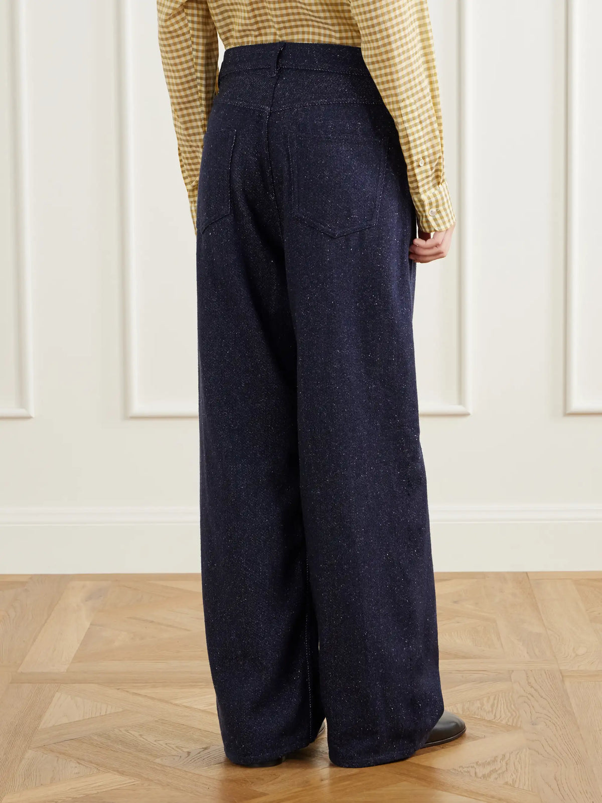Auralee Silk Mid-rise Wide-leg Pants