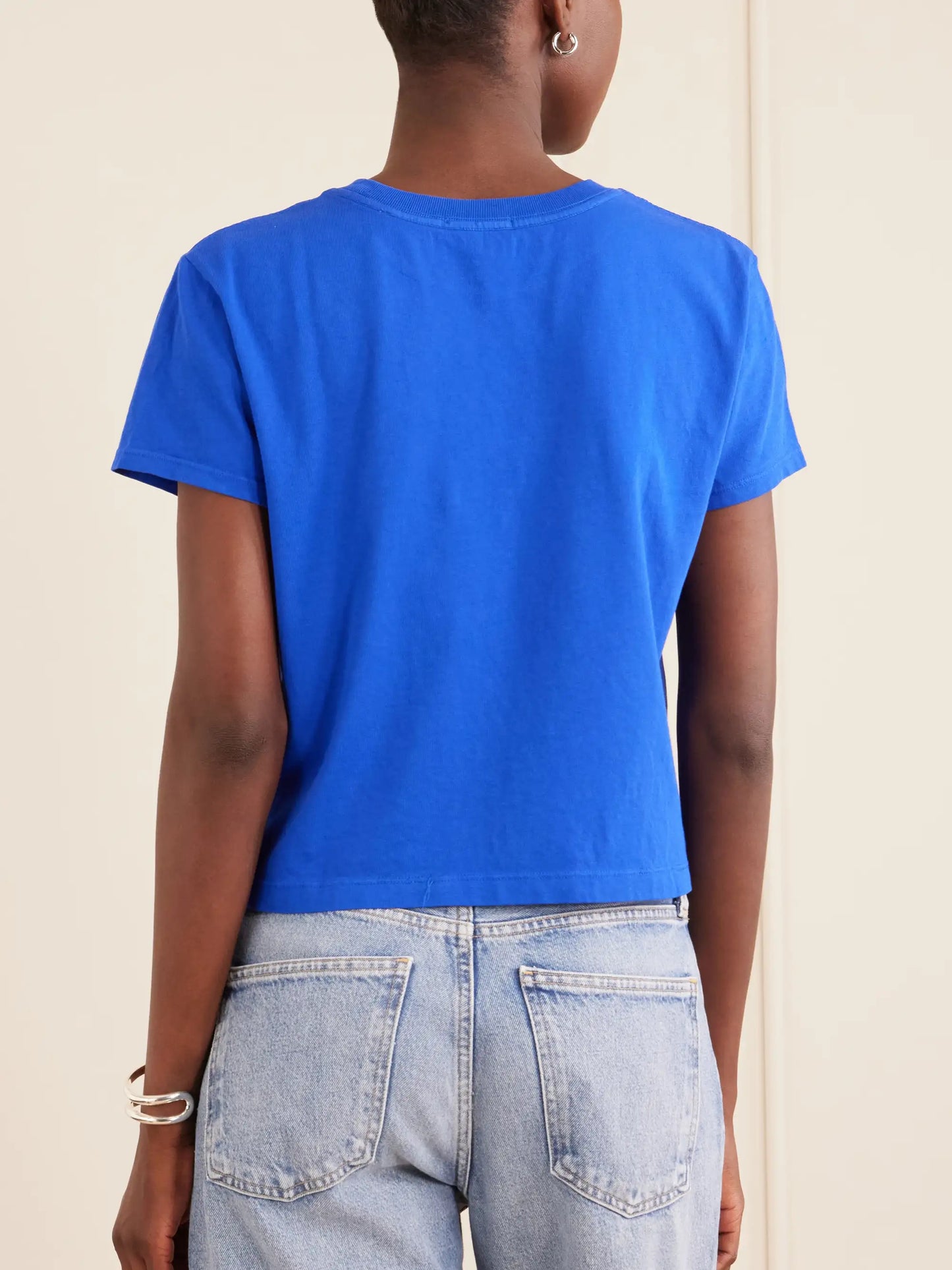 Adine Cropped Organic Cotton-jersey T-shirt