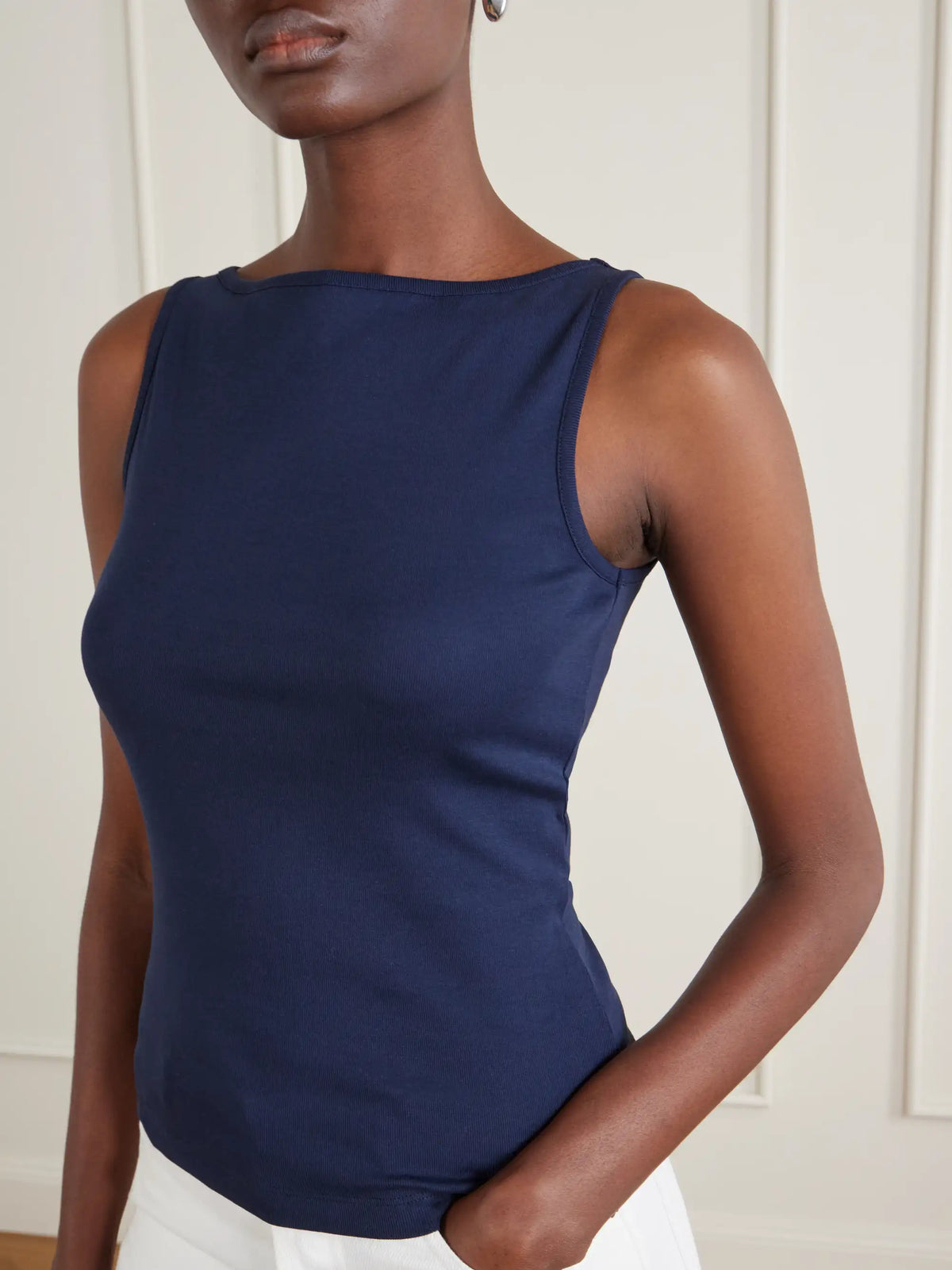 Timmi Ribbed Organic Cotton Tank