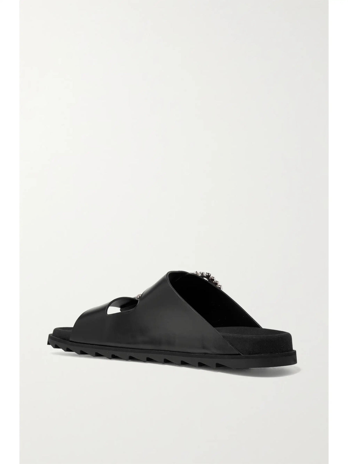 Slidy Viv Crystal-embellished Leather Slides